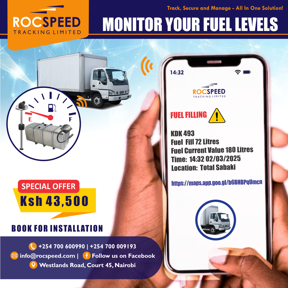 Rocspeed Tracking Limited Facebook ad