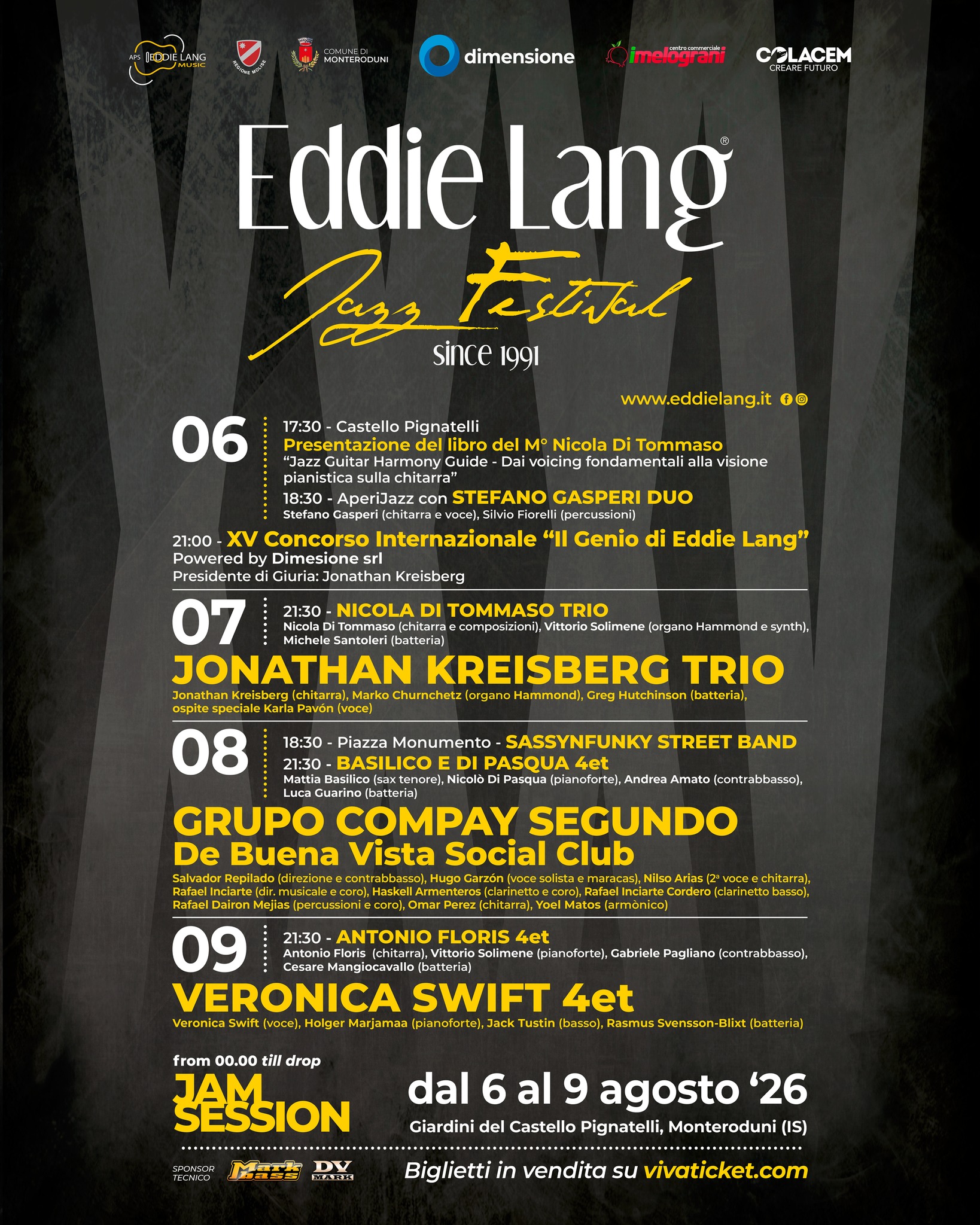 Eddie Lang Jazz Festival Facebook ad: La musica torna a riempire il Castello Pignatelli