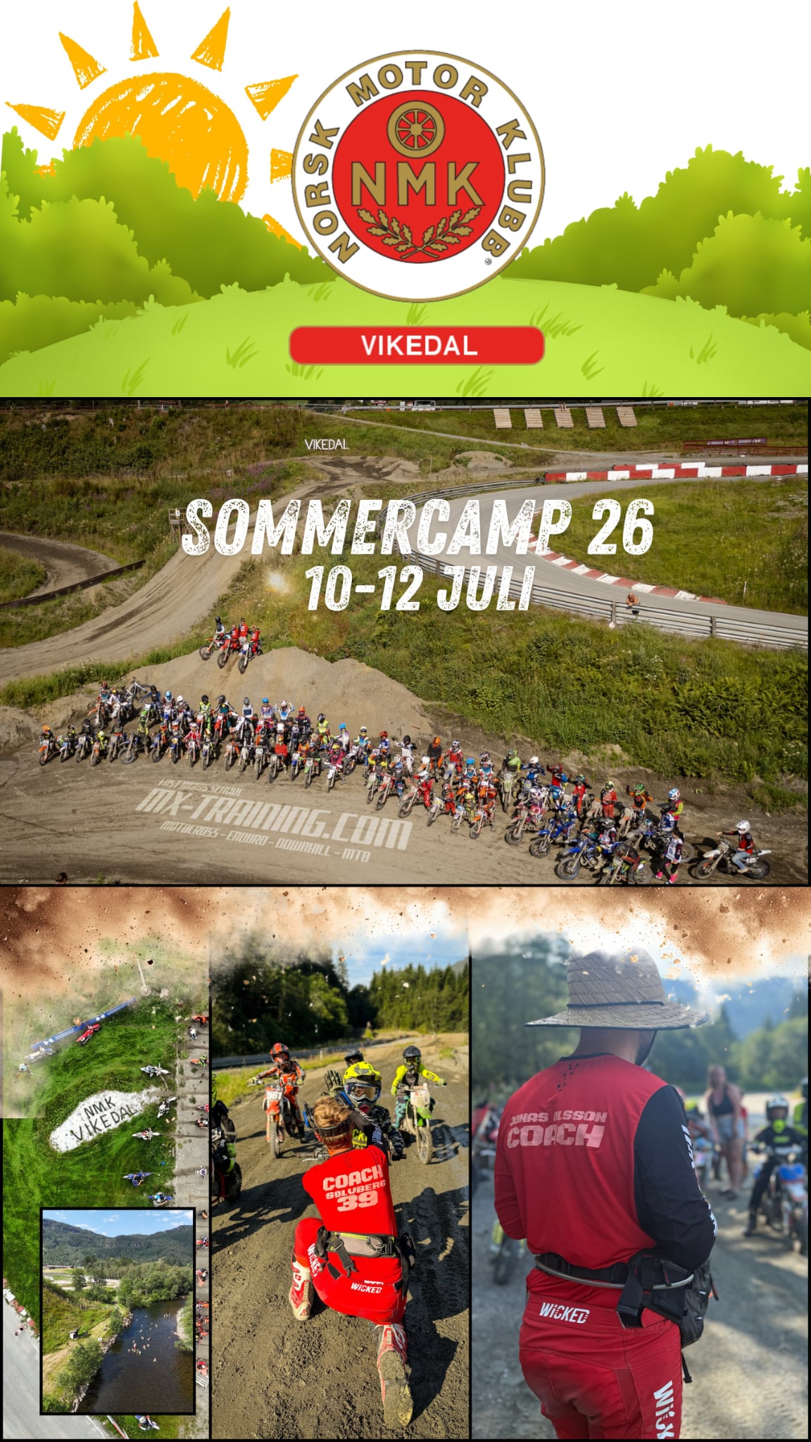 MX-TRAINING Facebook ad: NMK Vikedal Sommer Camp 2026