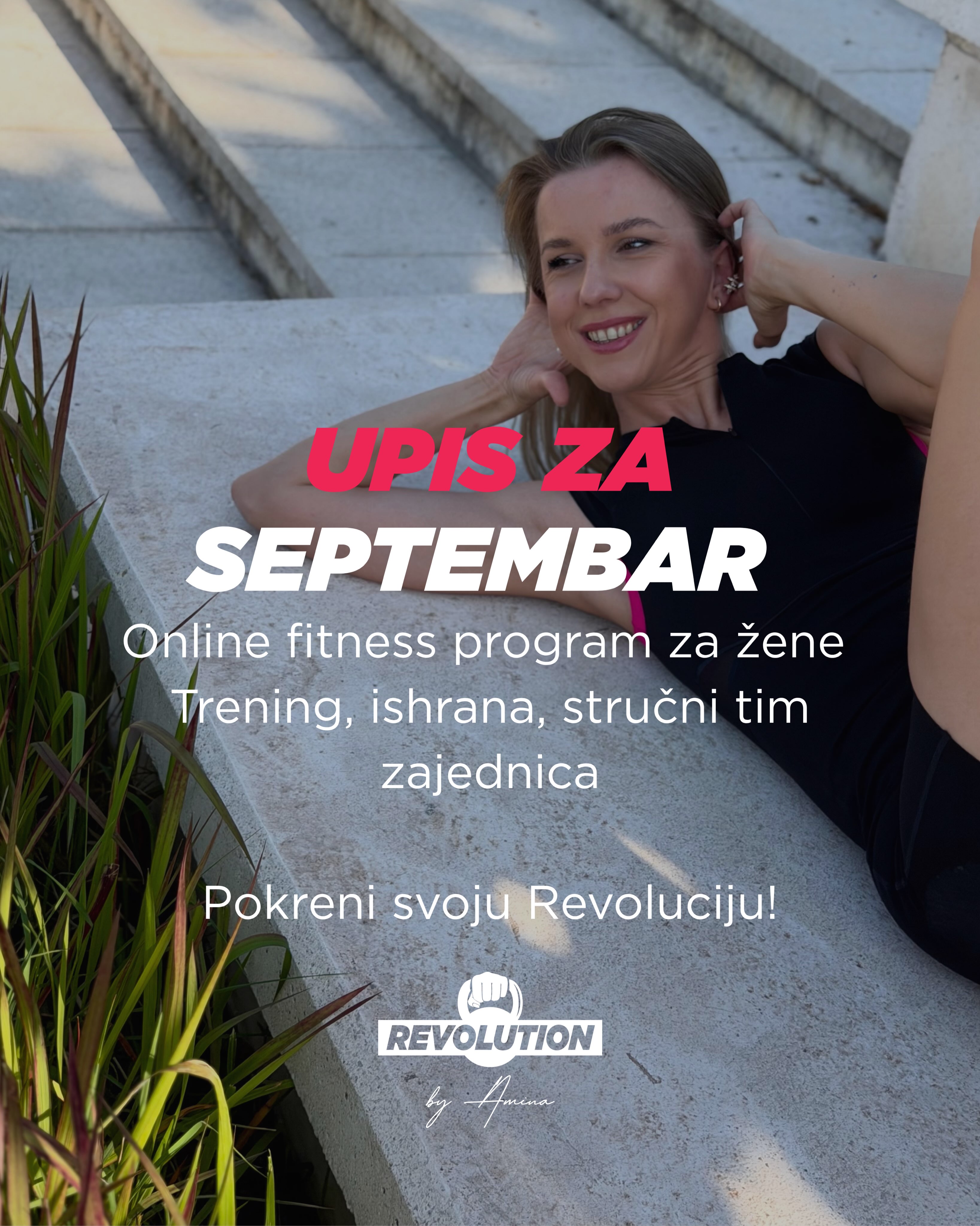 Revolution by Amina Facebook ad: Upis za septembar u toku!