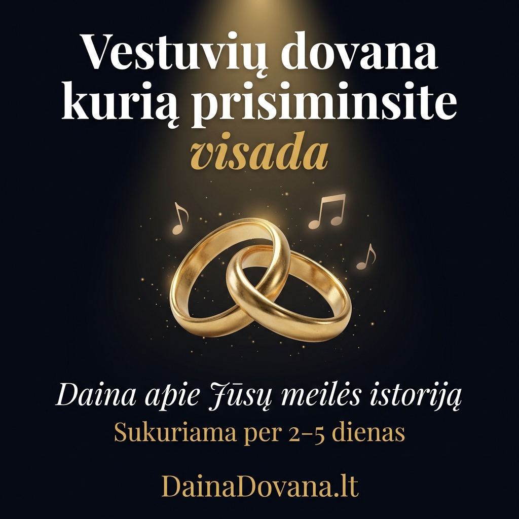 DainaDovana Facebook ad: DainaDovana.lt - Personalizuotos dainos ypatingoms progoms
