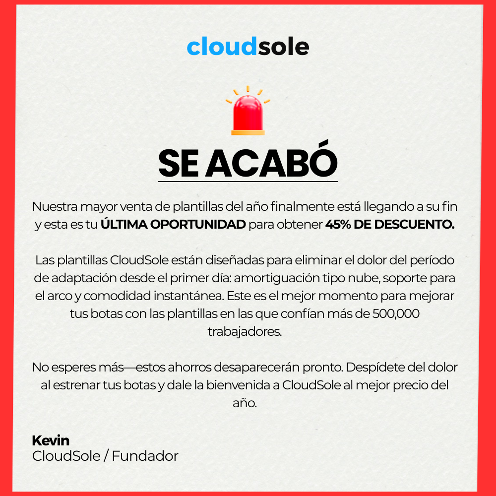 CloudSole Facebook ad