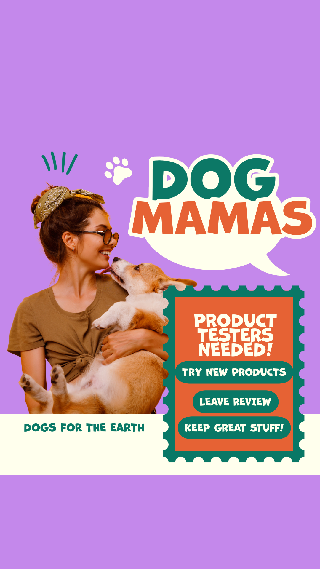 Dogs For The Earth Facebook ad