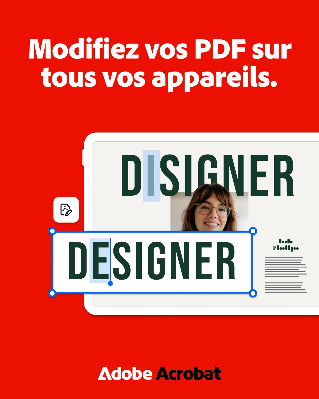 Adobe Acrobat Facebook ad