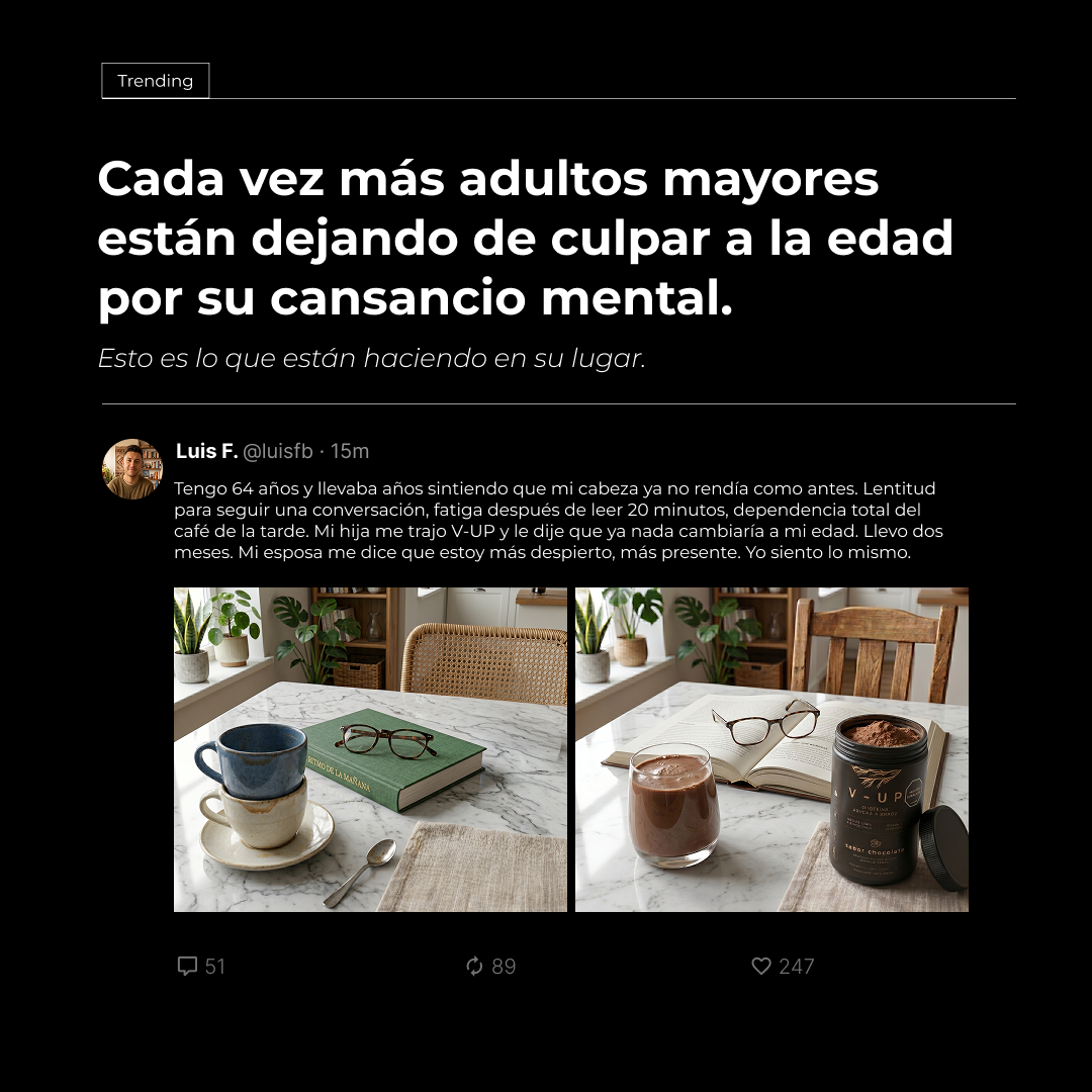 V-UP Drcanencio Facebook ad: La proteína vegetal formulada por el Dr. Canencio…