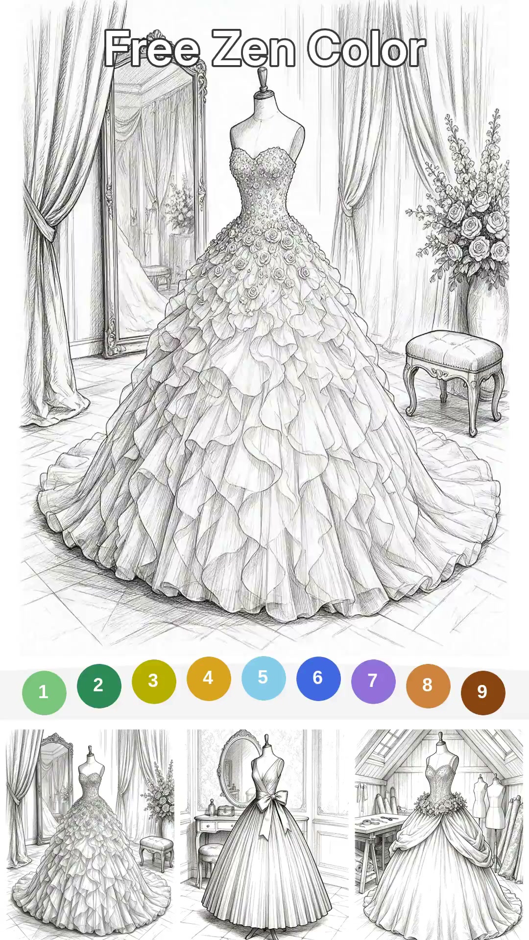 Free Color Game Facebook ad: Zen Color - Your Coloring Book 2026