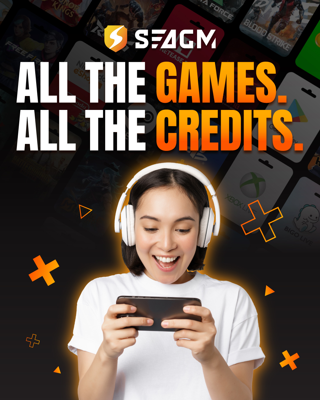 SEAGM Facebook ad: SEAGM - Game Top-Up, Gift Card & Voucher | Game Credits |…