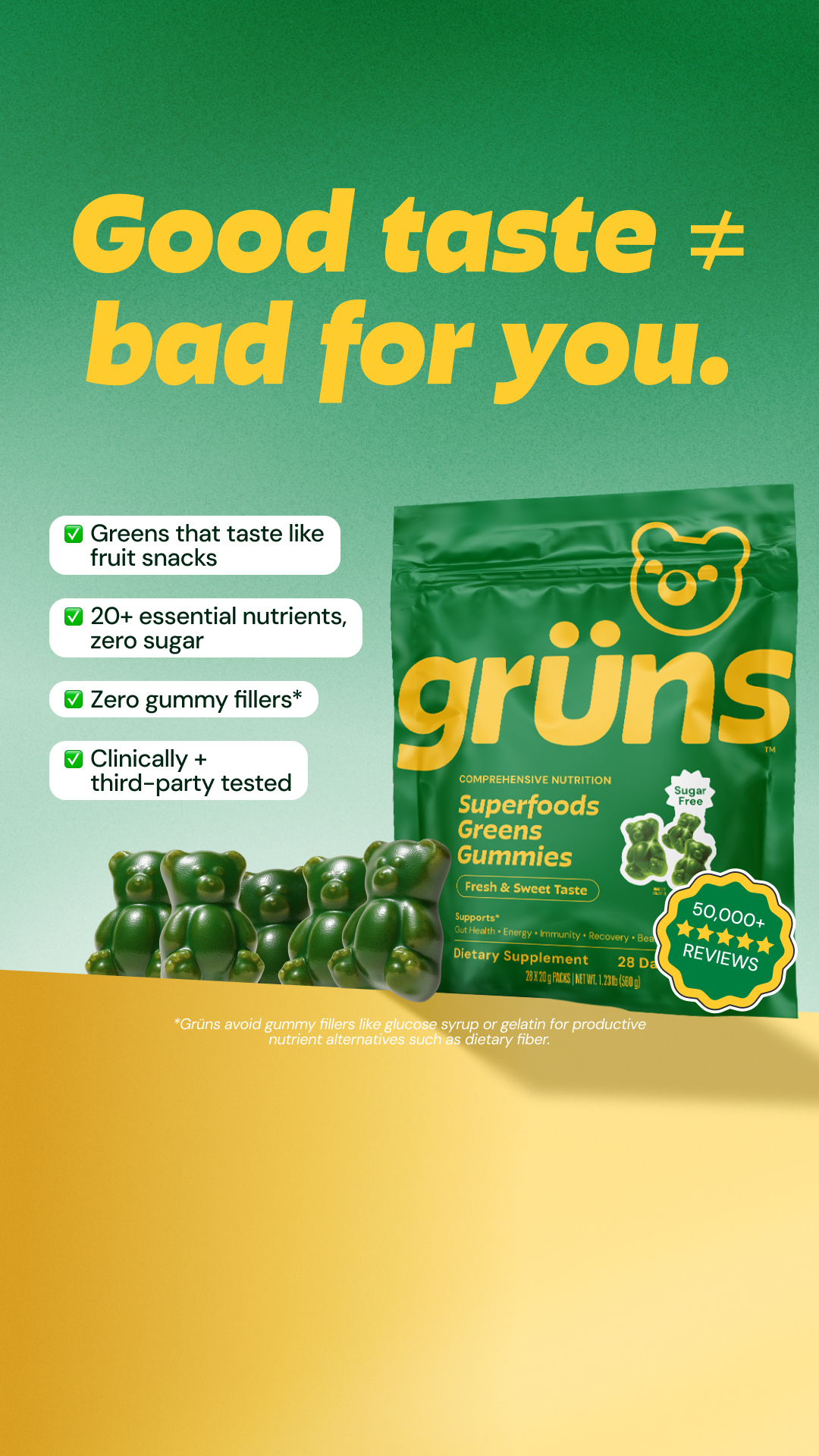 Grüns Facebook ad