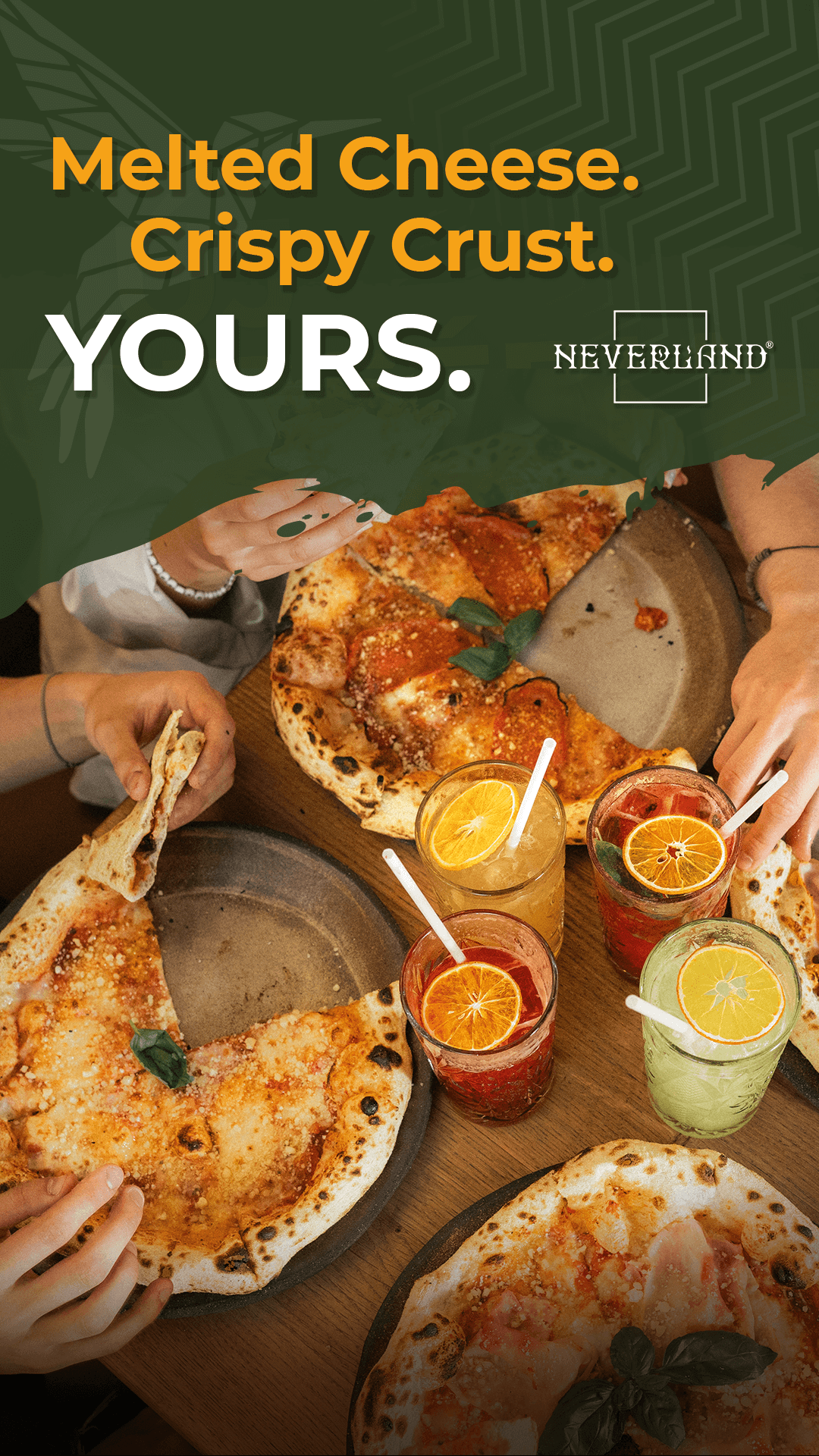 Neverland Bar • Escape Room • Pizzeria Facebook ad