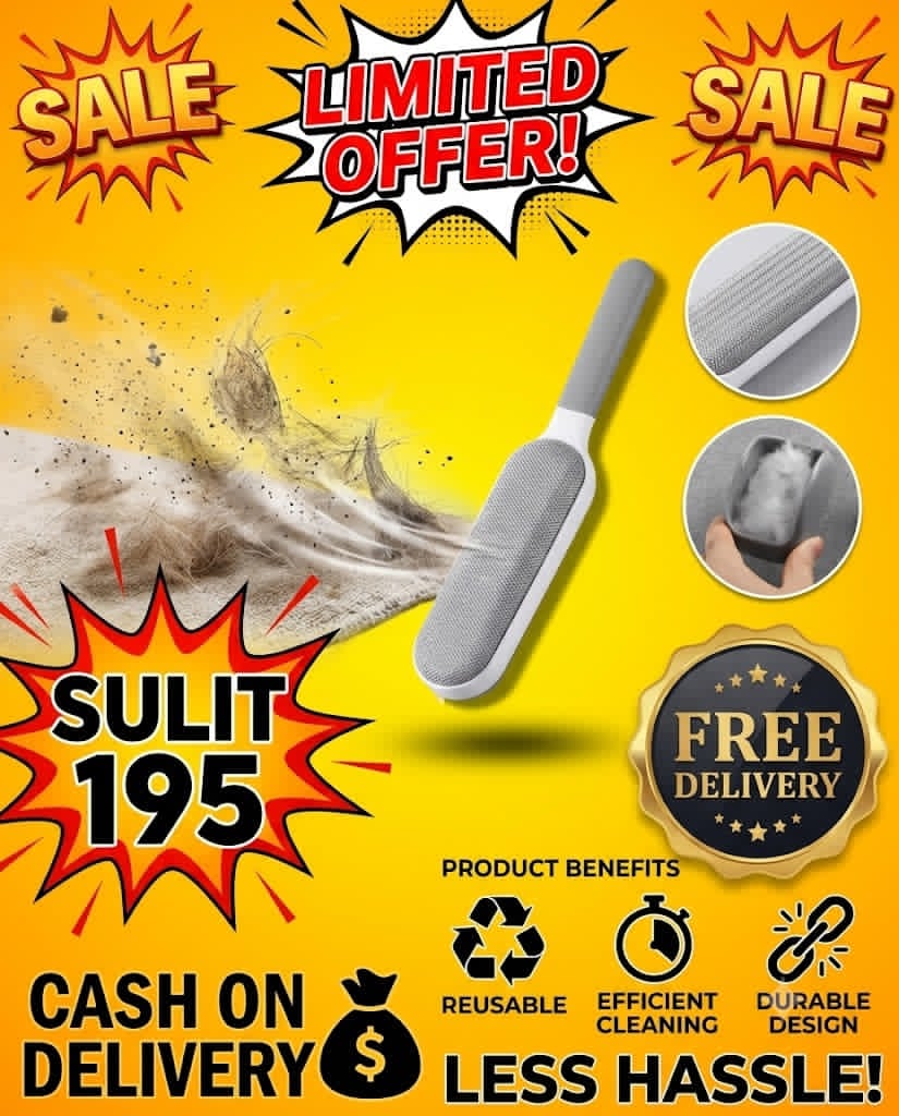 Saver Shop Facebook ad: SULIT ₱195 Clothes Cleaning Brush, Don't Miss Out!
