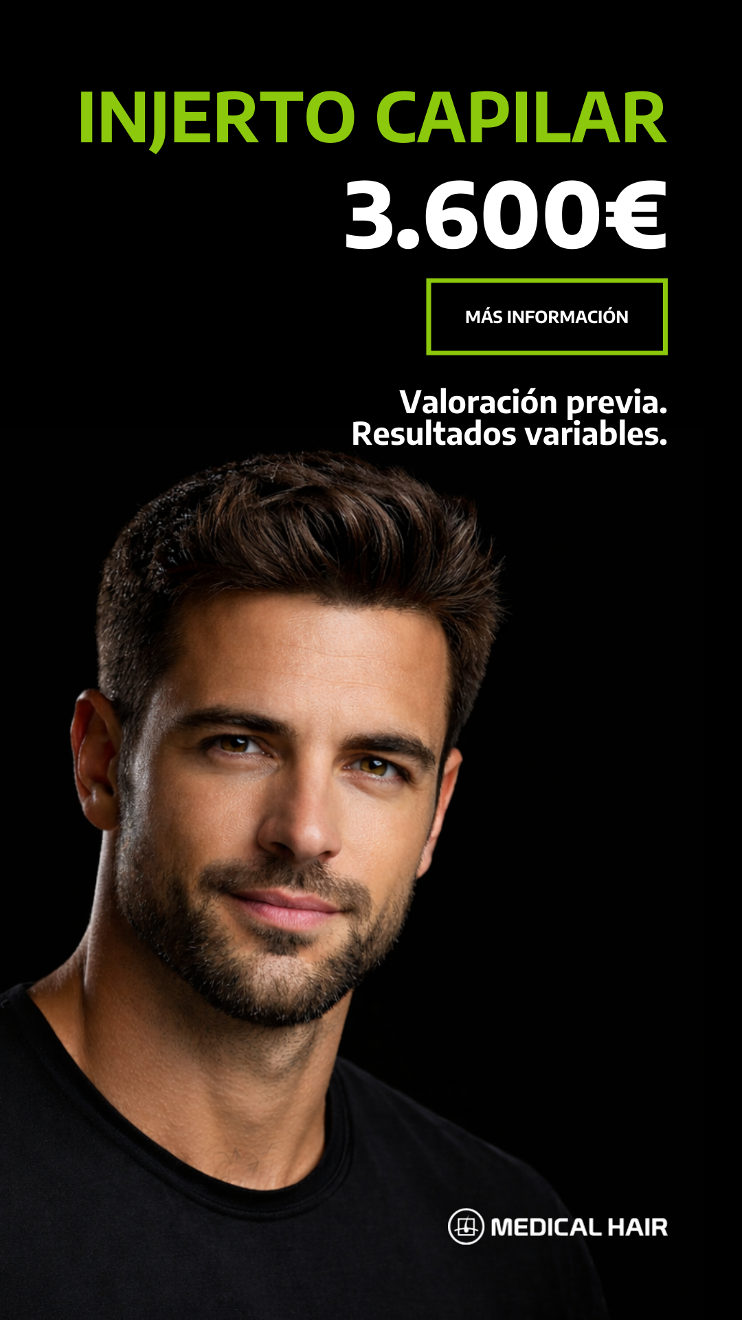 Medical Hair Benidorm Facebook ad