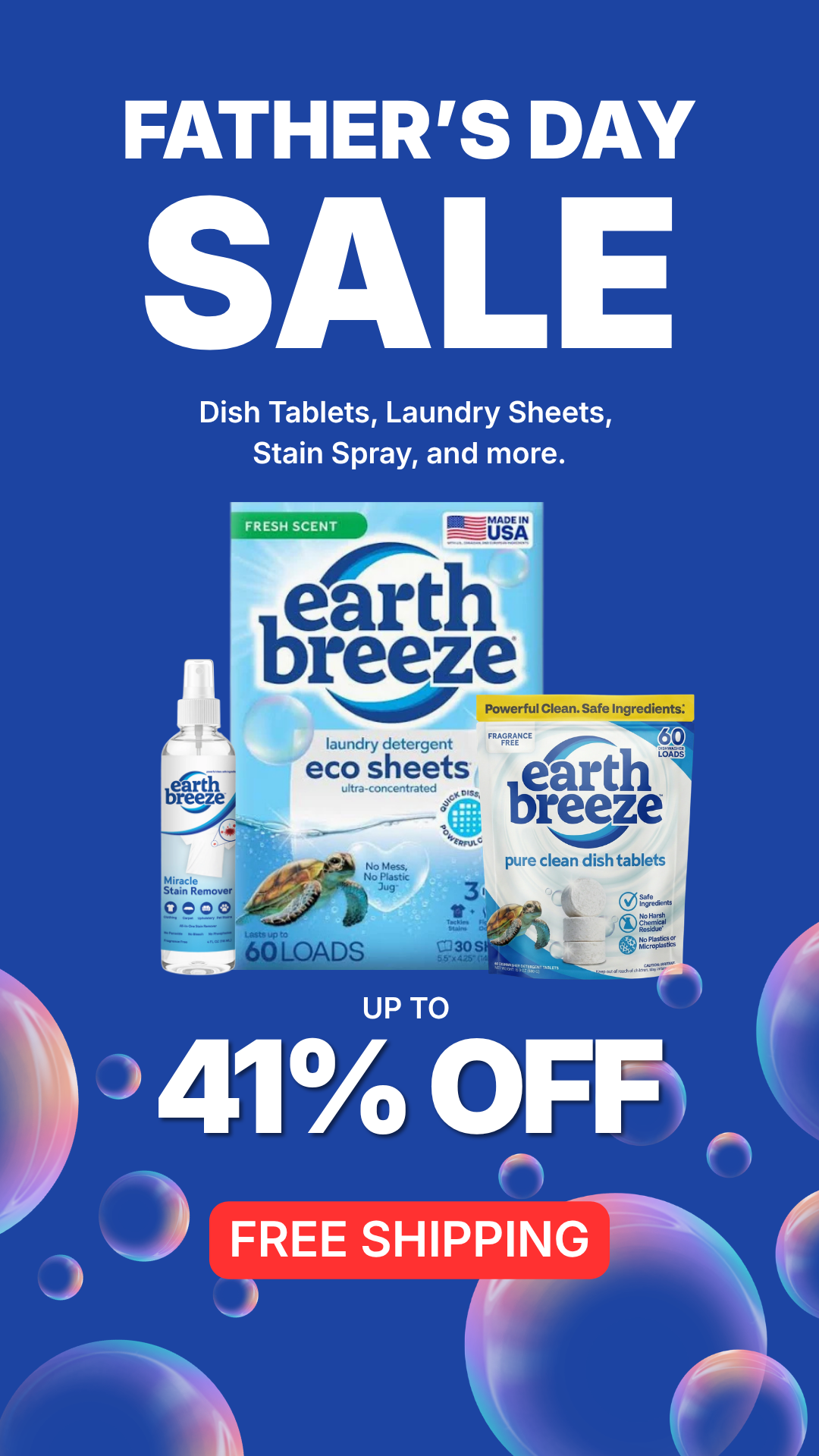Earth Breeze Facebook ad