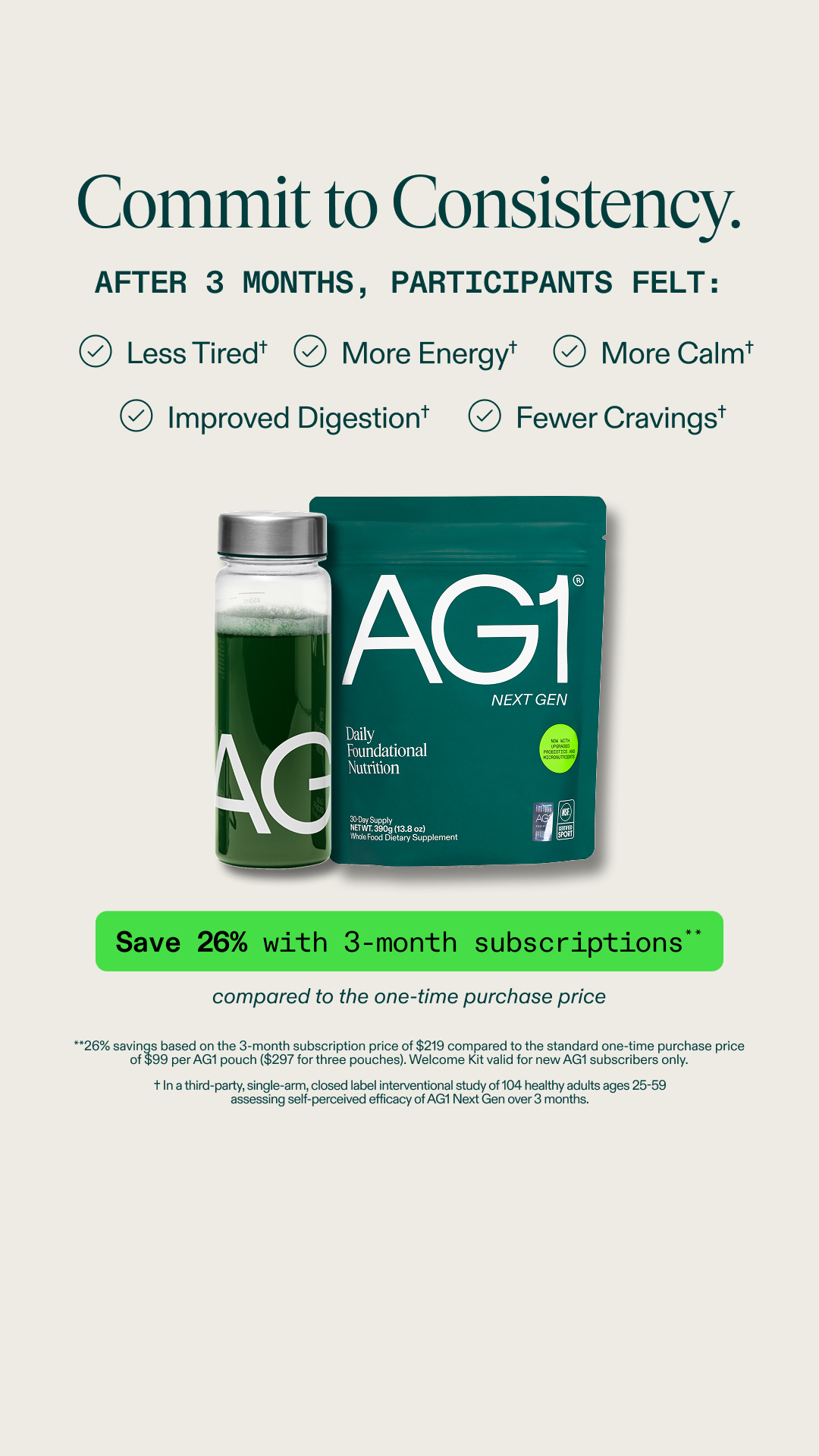 AG1 by Athletic Greens Facebook ad