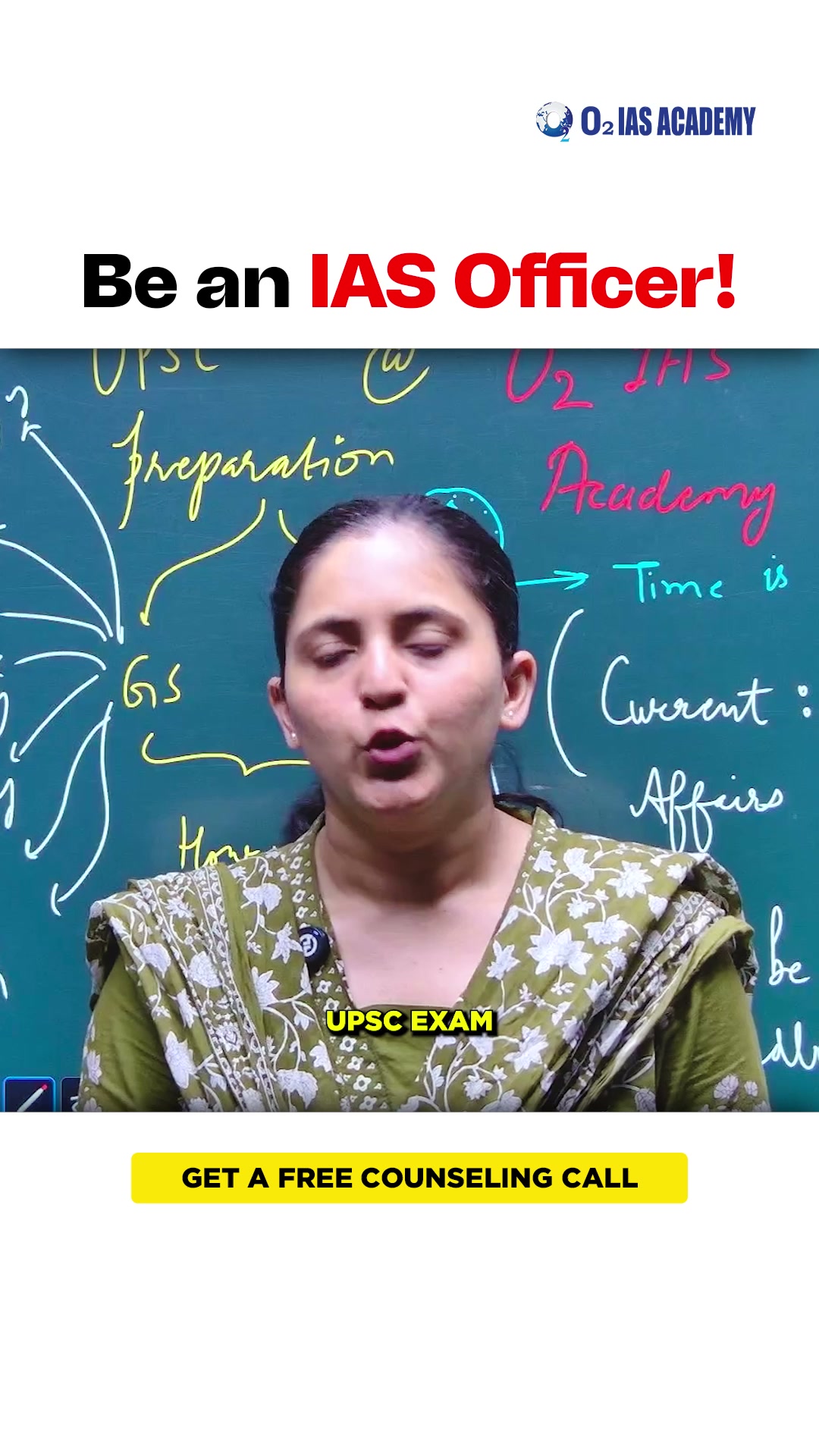 O2 IAS Academy, Chandigarh Facebook ad: Crack UPSC with Expert Faculty & Dedicated Mentors