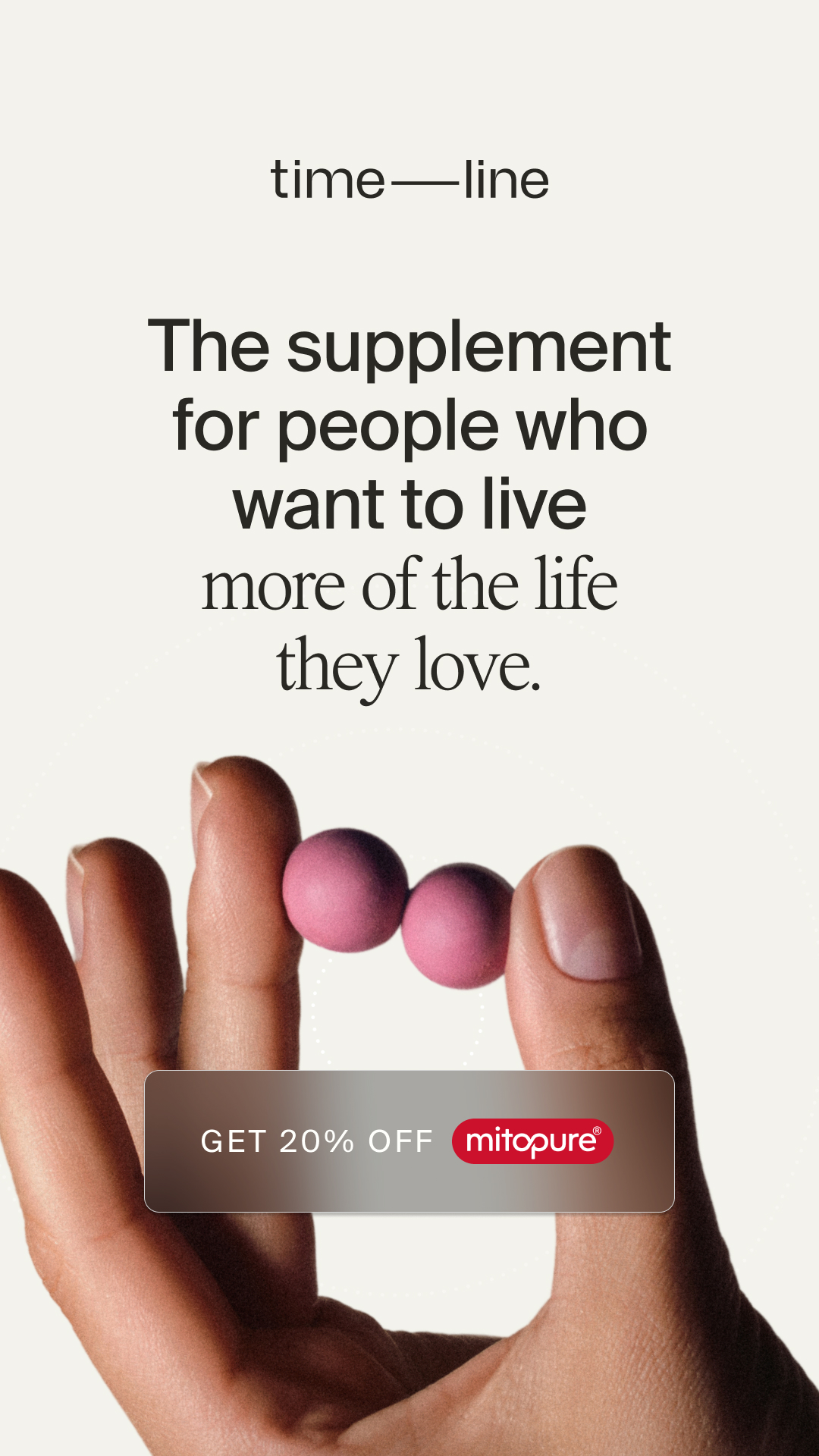 Timeline Longevity Facebook ad
