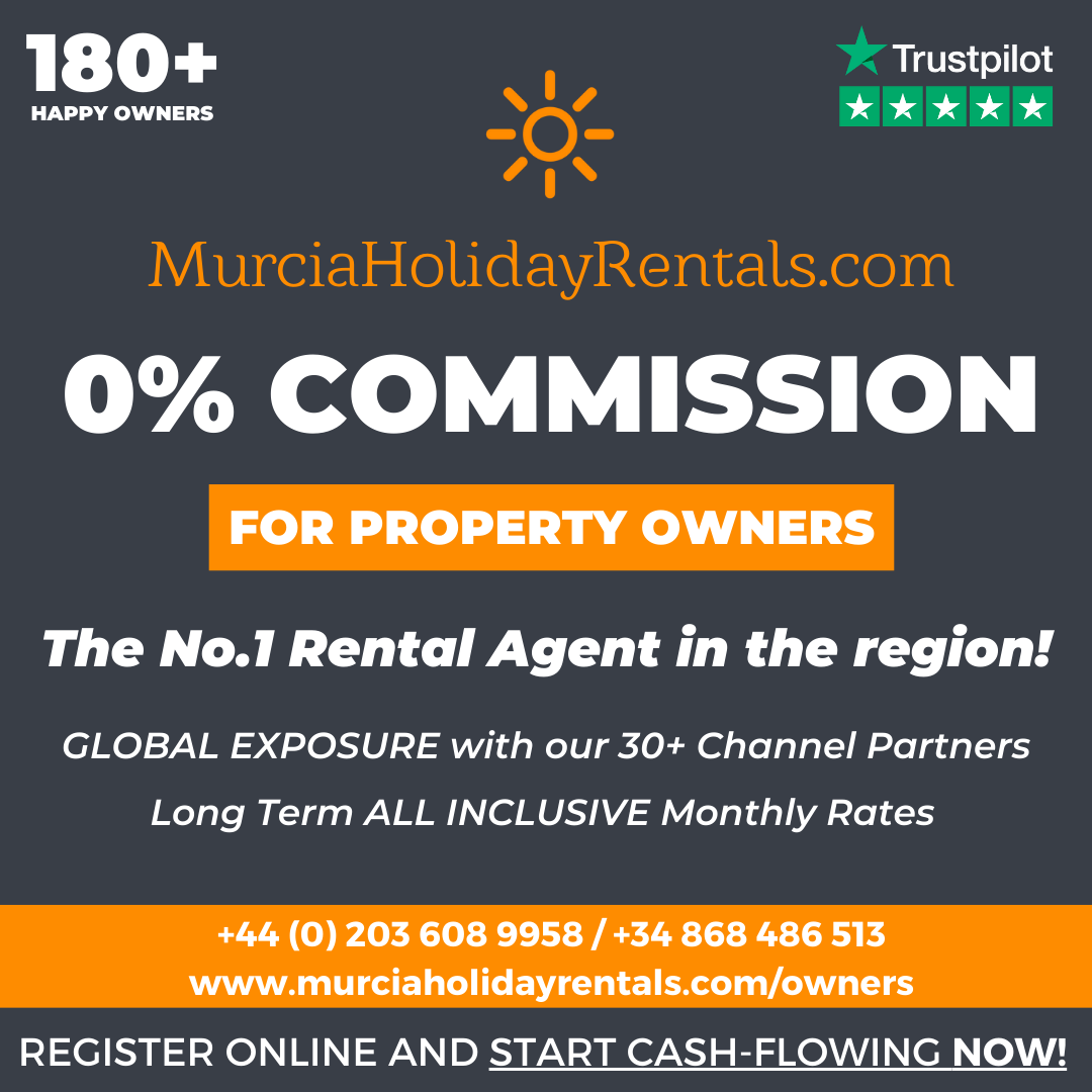 Murcia Holiday Rentals Facebook ad from Oct 12, 2025