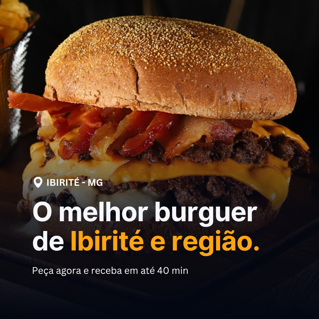 Dudu Burger Facebook ad: Smash duplo na sua porta em até 40 minutos!