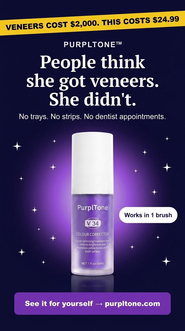 PurplTone Facebook ad: Veneers Cost $2,000. This Costs $24.99.