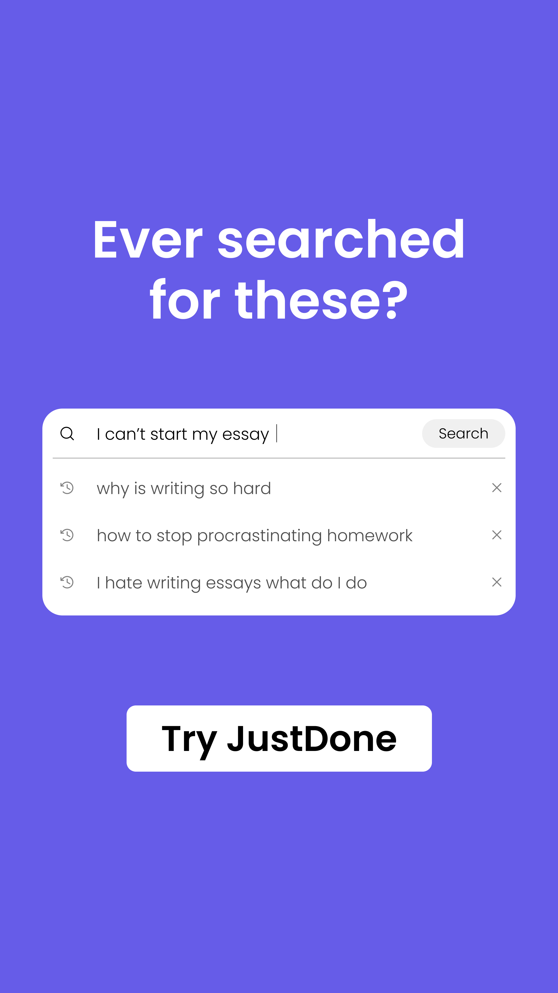 JustDone Facebook ad