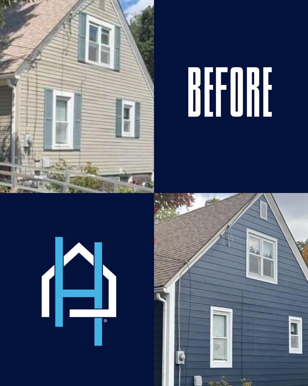 Home Genius Exteriors Facebook ad