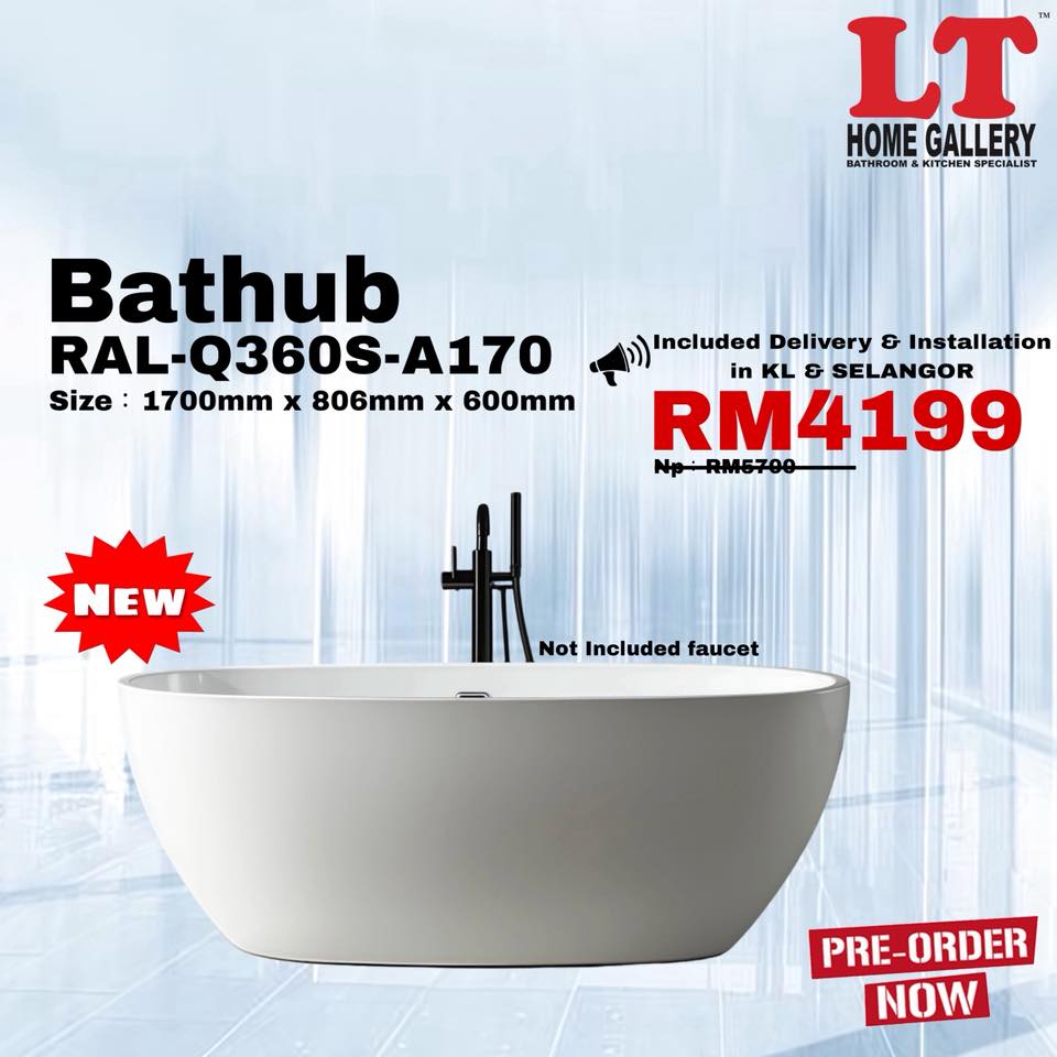 LT Home Gallery:018-369-5992 Facebook ad: Promosi Bathtub Akrilik Premium!