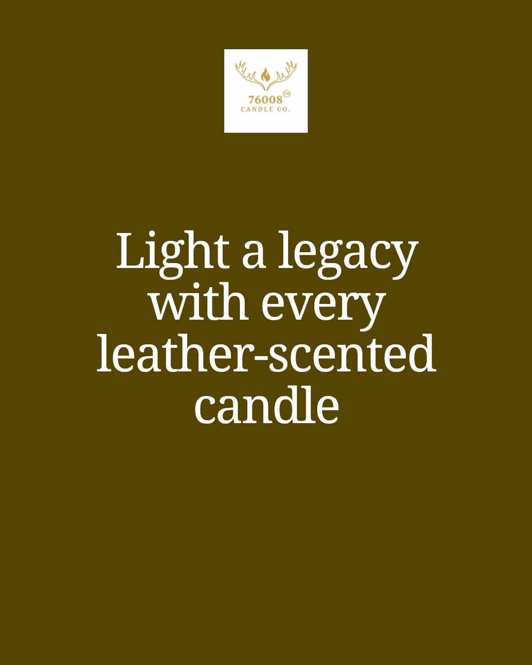 76008 Candle Co. Facebook ad: Slow down and savor the moment