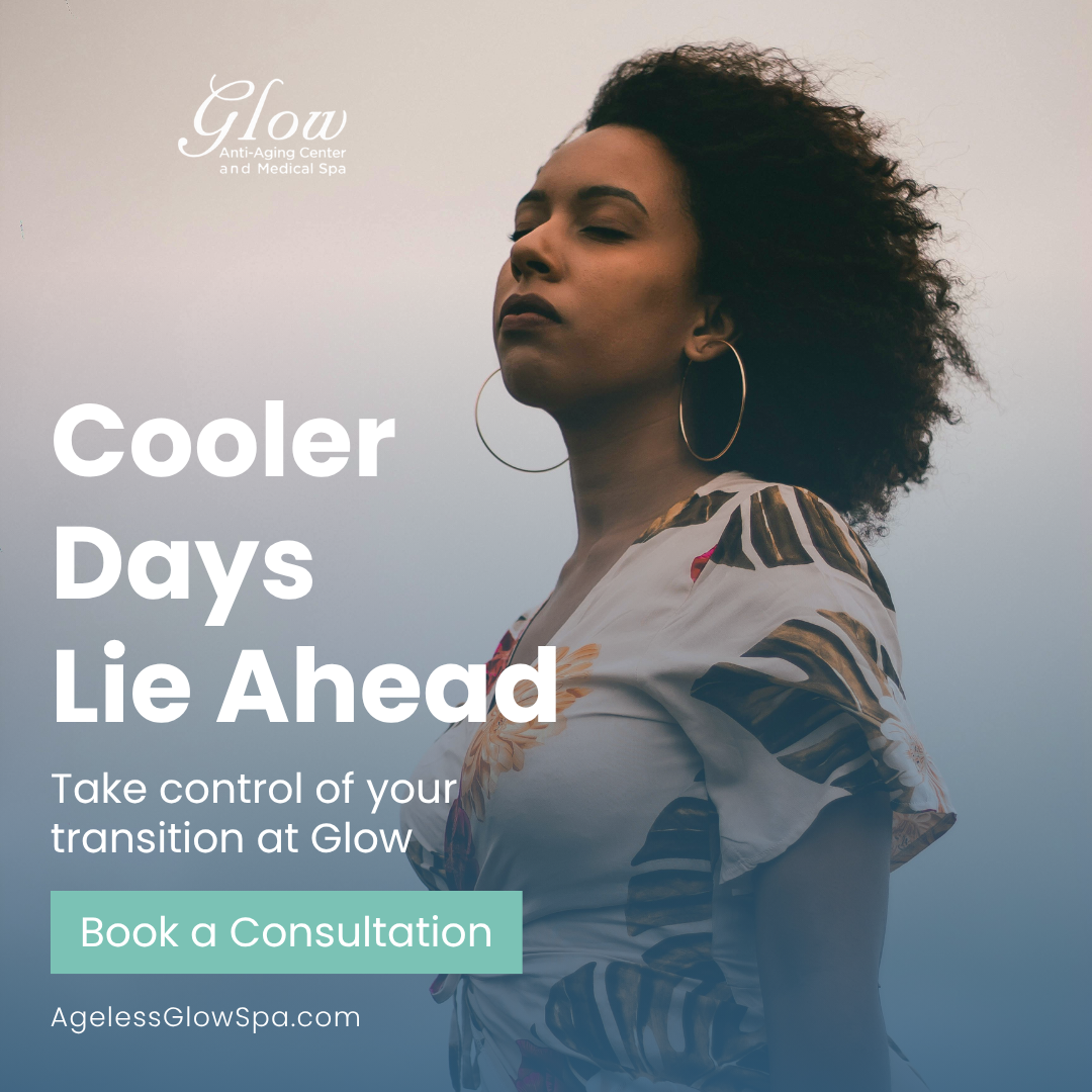 Glow Anti-Aging Center and Medical Spa Facebook ad from Jul 1, 2026