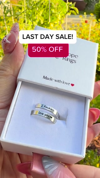 Hope Rings Facebook ad: I F♡cking Love You Ring