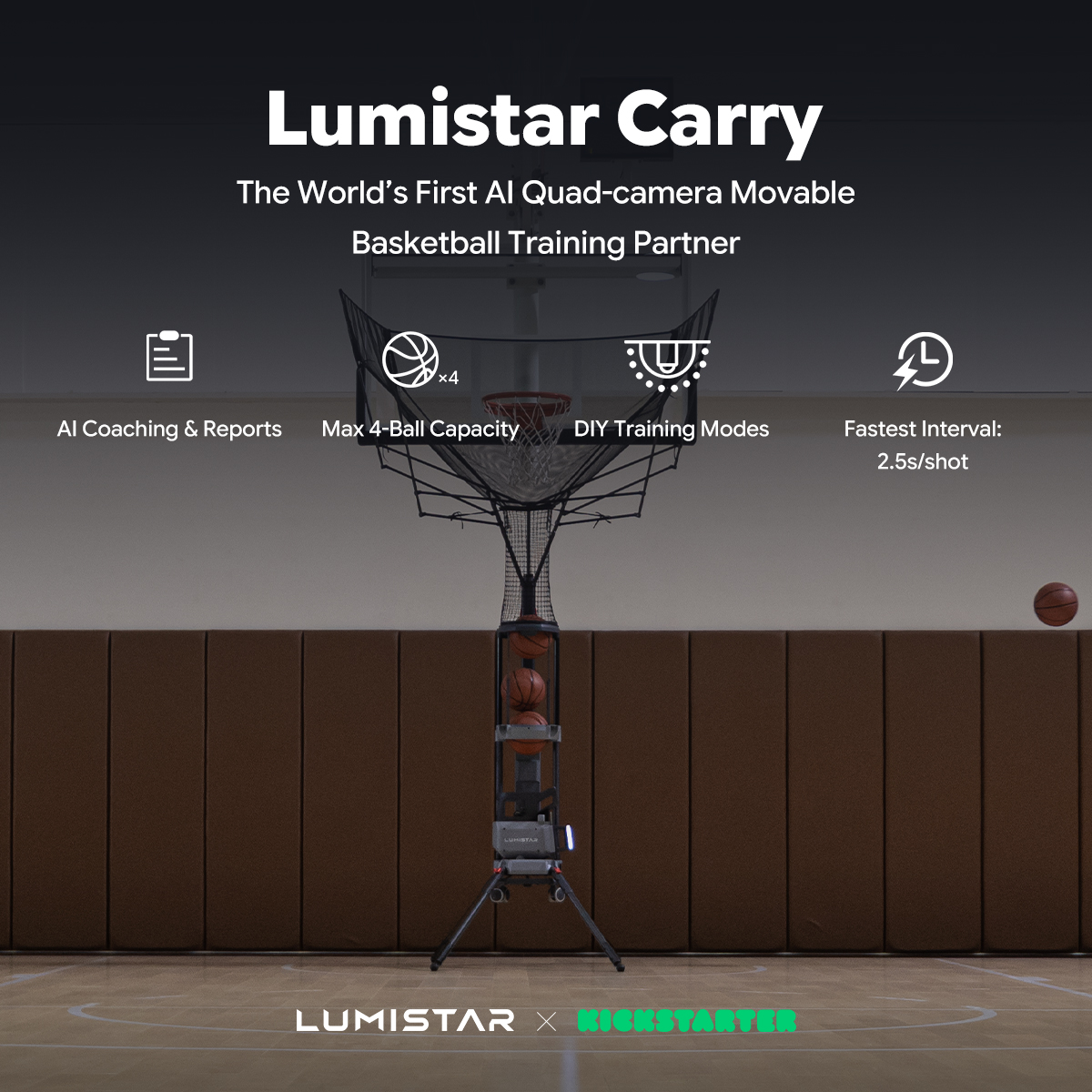 Lumistar Global Facebook ad: Get more shots up. Chase less.