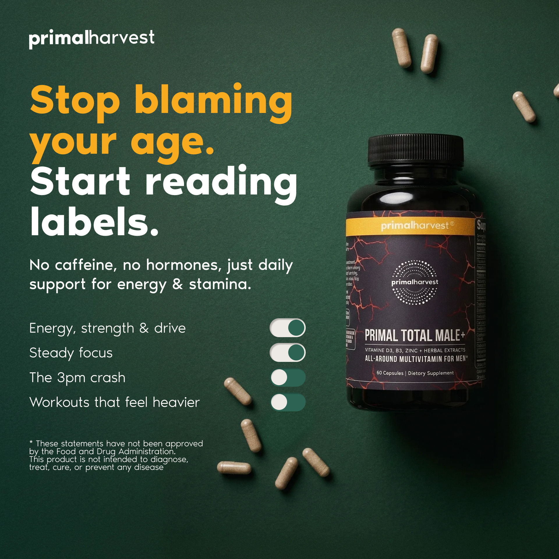 Primal Harvest Facebook ad: Holistic Support for Healthy T