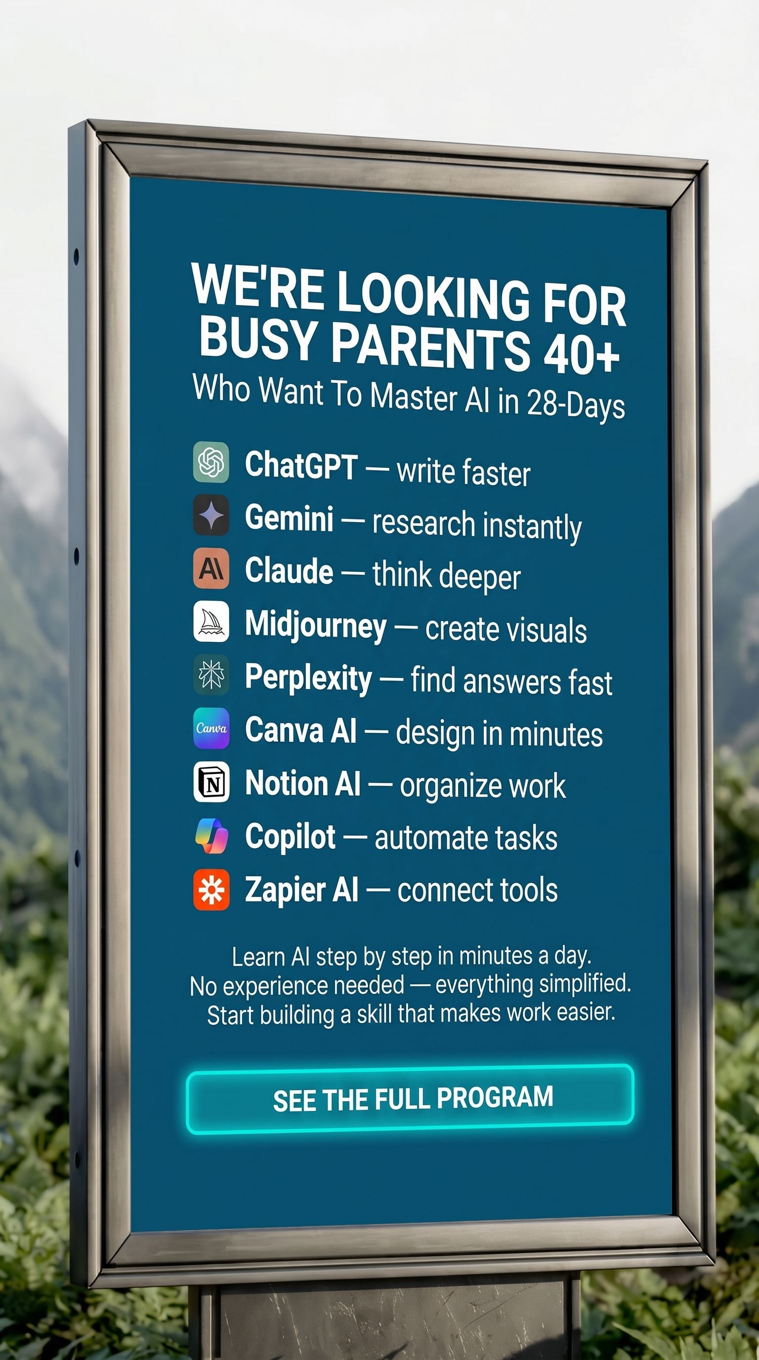 AI Simplified Facebook ad