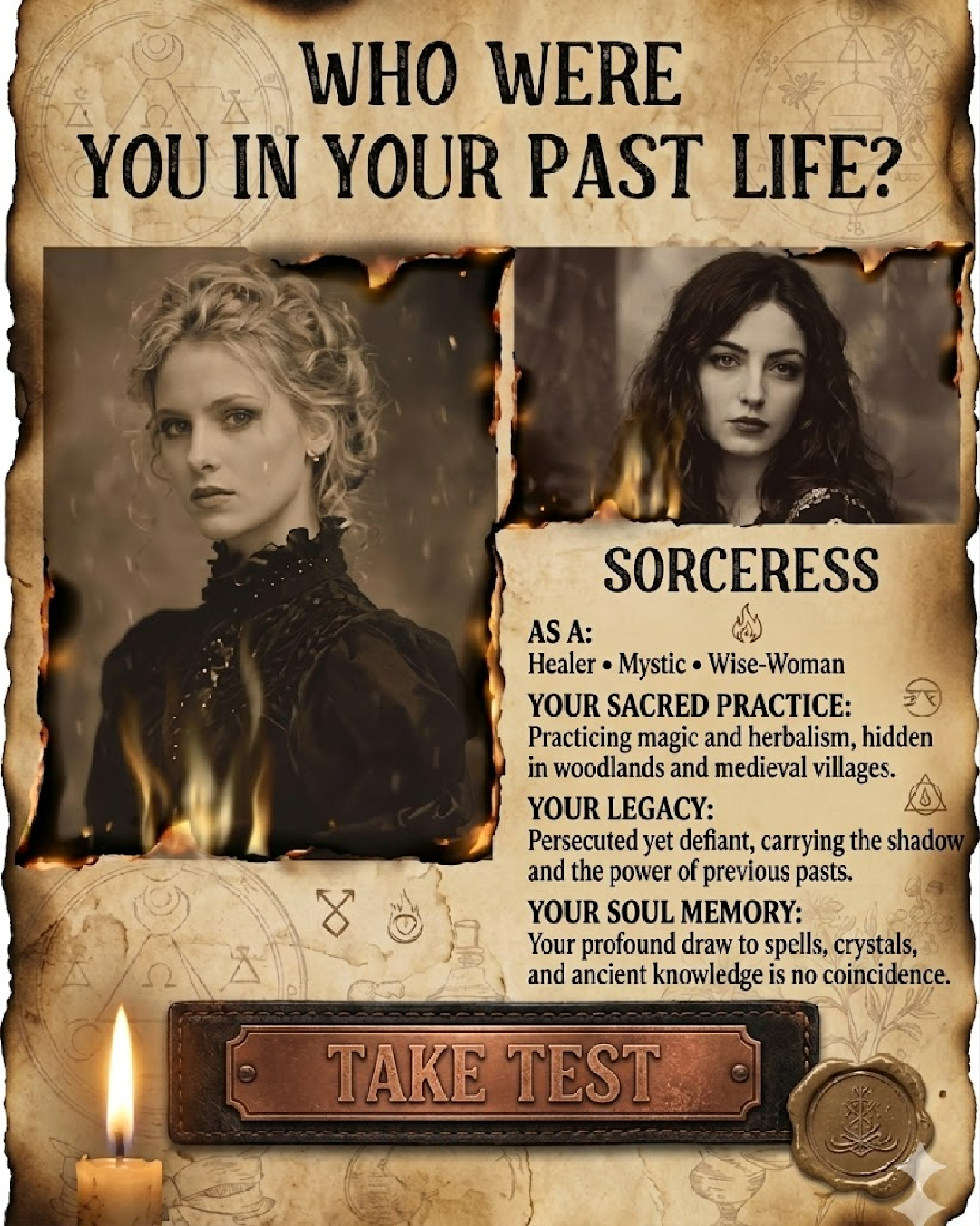 Cookie - Fun Games Facebook ad: Discover Who You Were In A Past Life