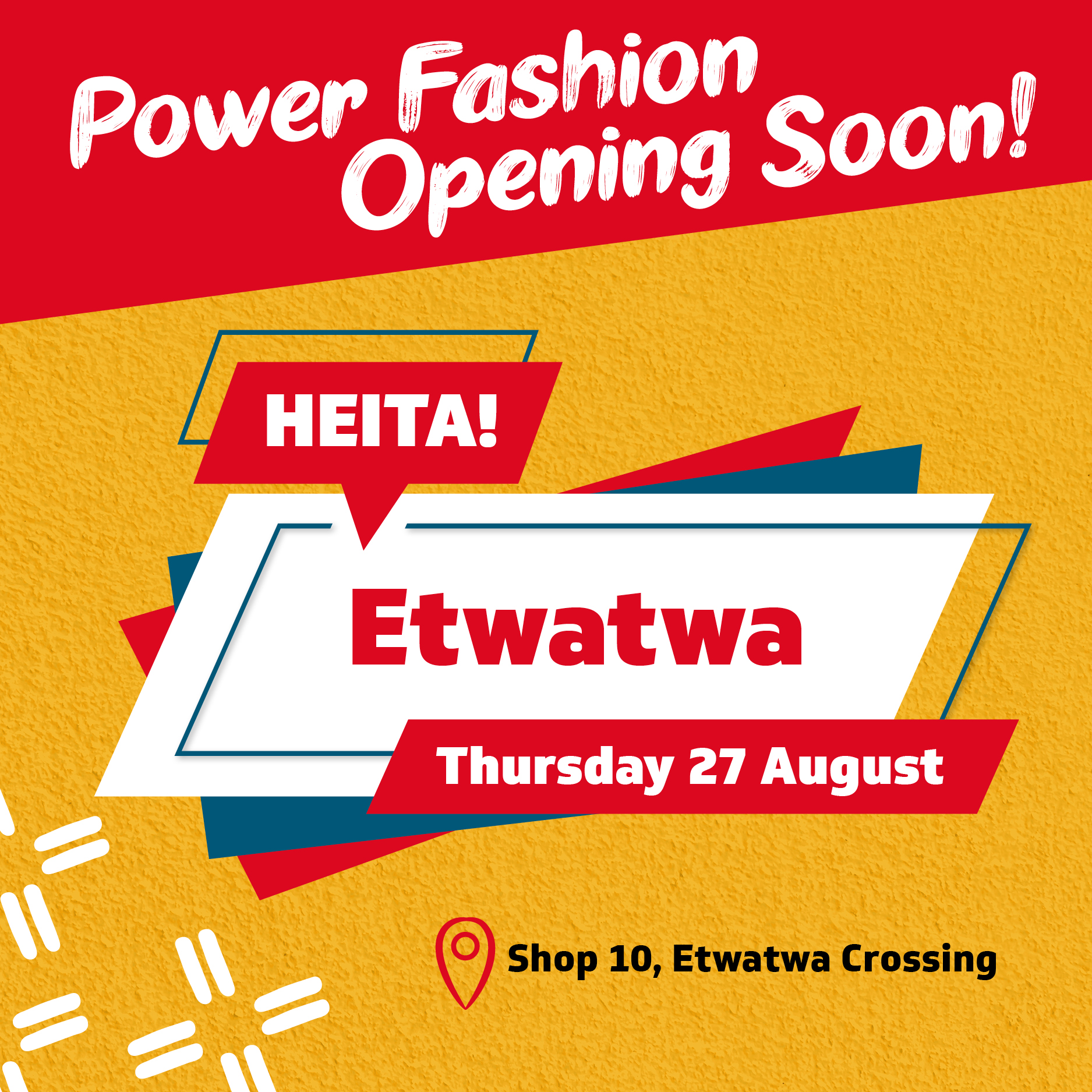 Power Fashion Facebook ad: Chat with us