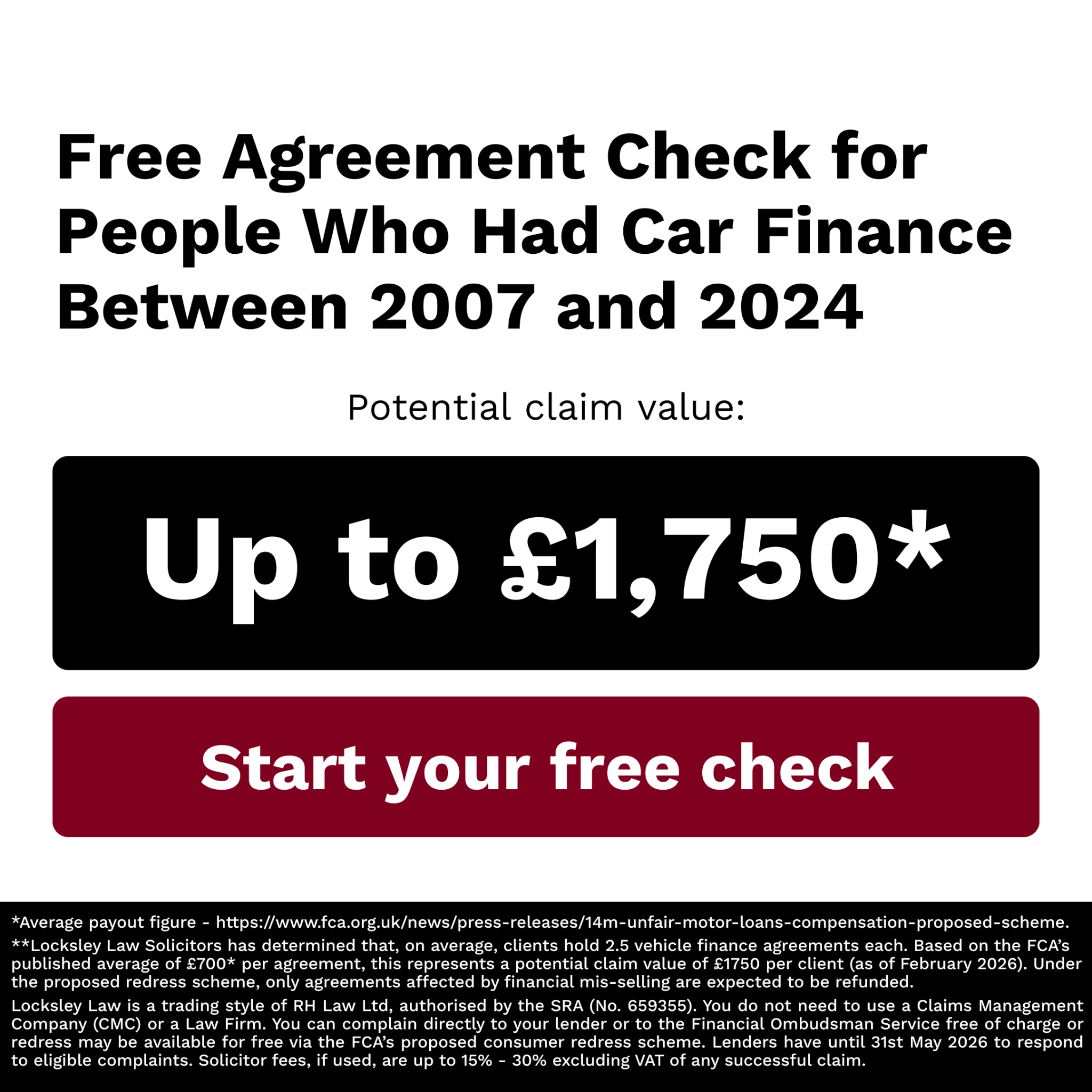 Locksley Law Facebook ad