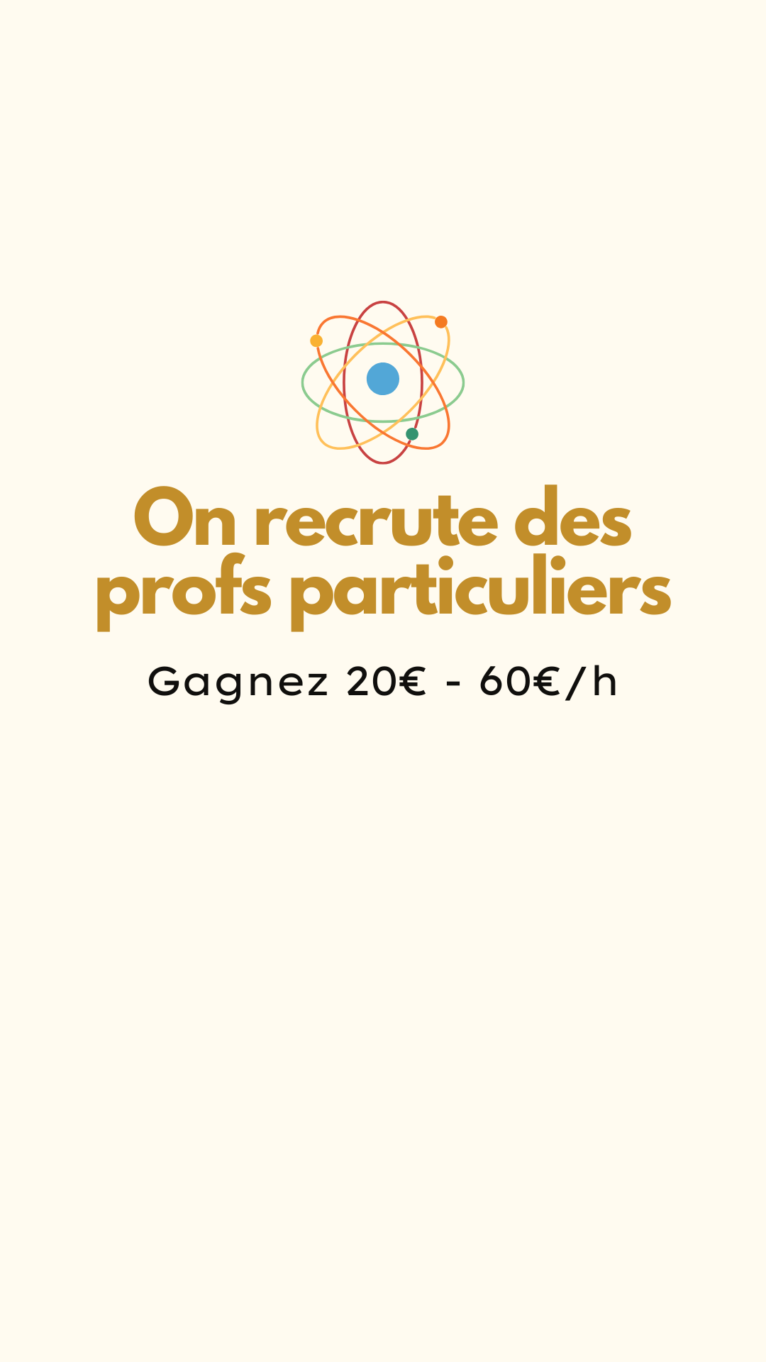 Sophie Superprof - FR Facebook ad: Devenez prof particulier dès aujourd’hui