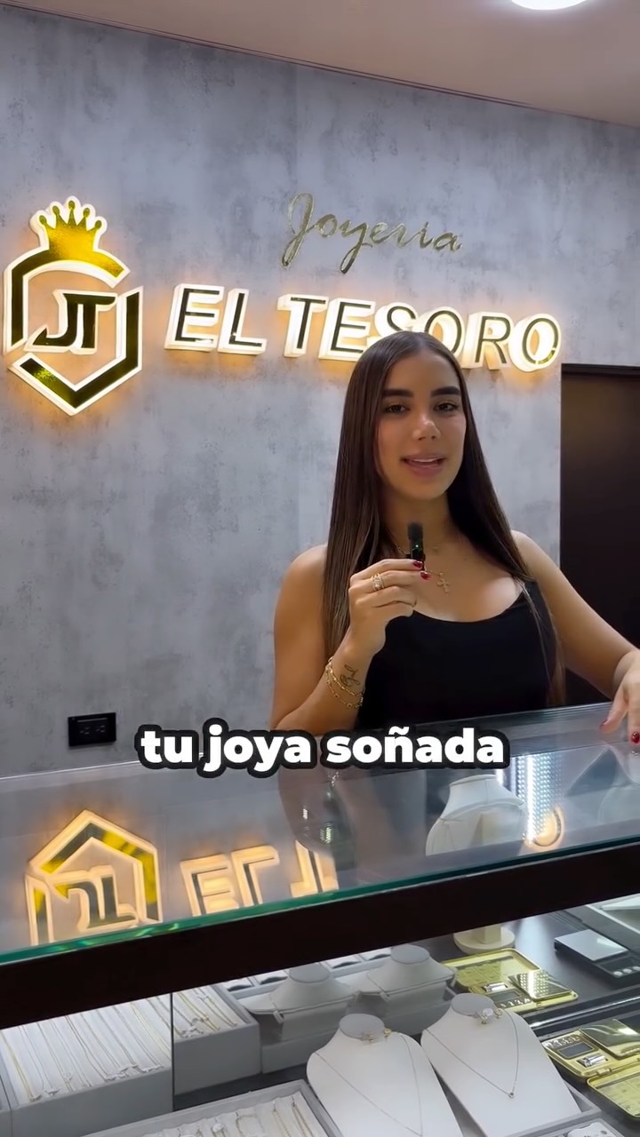 Joyeria El Tesoro Facebook ad: Una joya en oro 18k no solo complementa…