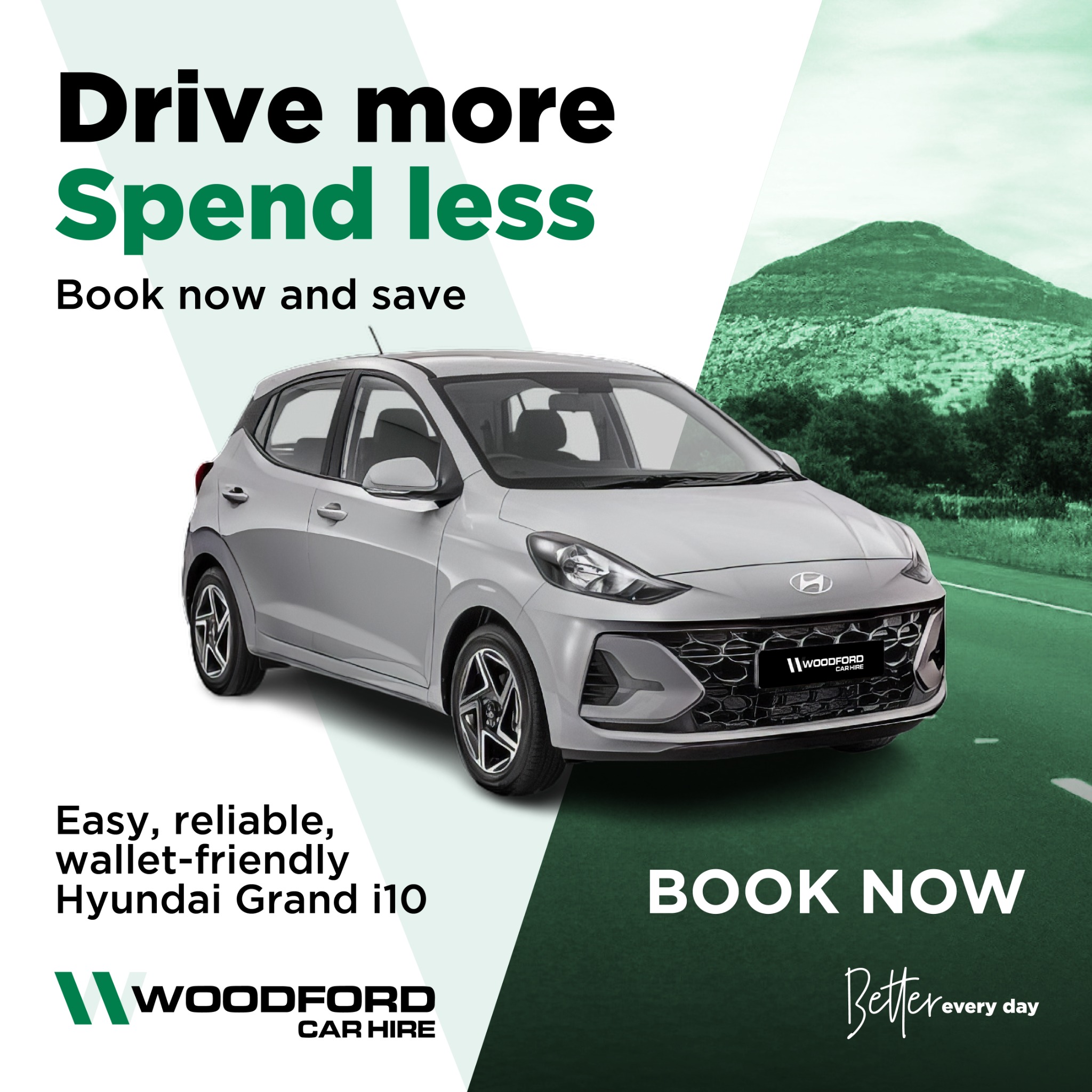 Woodford Car Hire Facebook ad