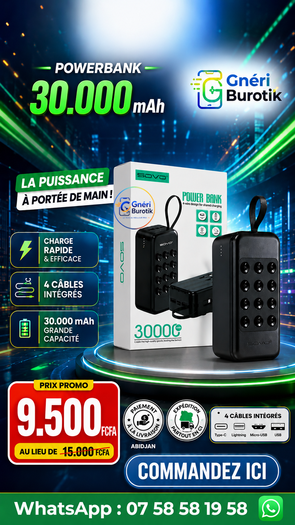 GneriBurotik Facebook ad: Commerçants & Professionnels: Ne perdez plus jamais un…