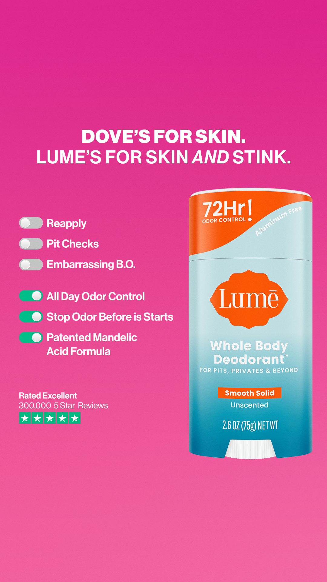 Lume Deodorant Facebook ad