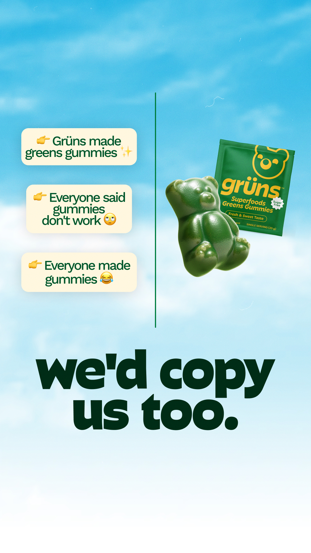 Grüns Facebook ad