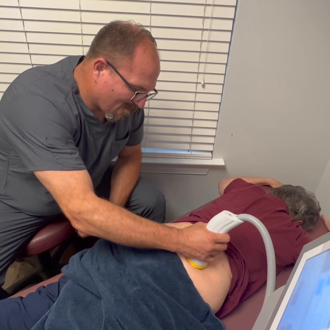 True Health Center Facebook ad: $67 Spinal Decompression AND SoftWave Regenerative Therapy…