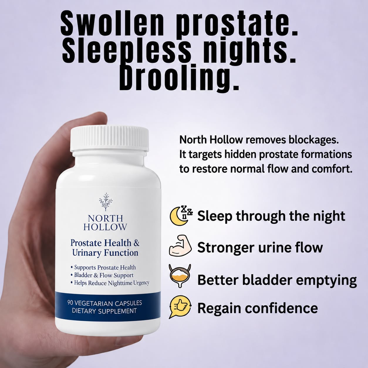 North Hollow Facebook ad: Shrink Your Prostate!