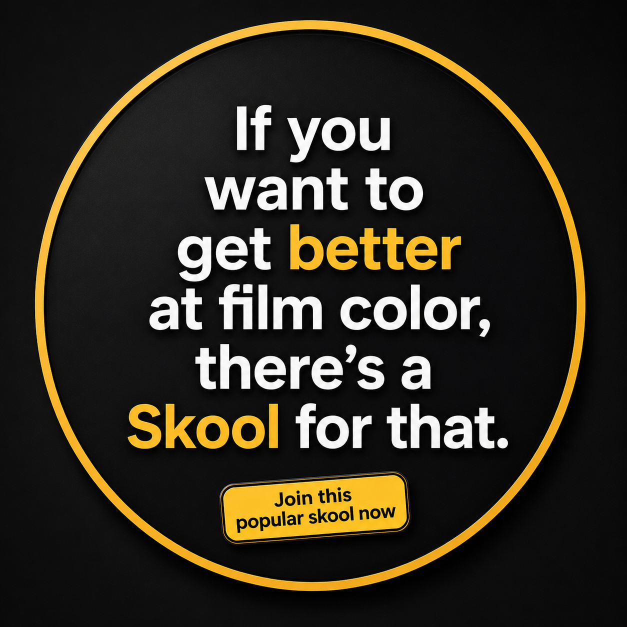 Skool Facebook ad