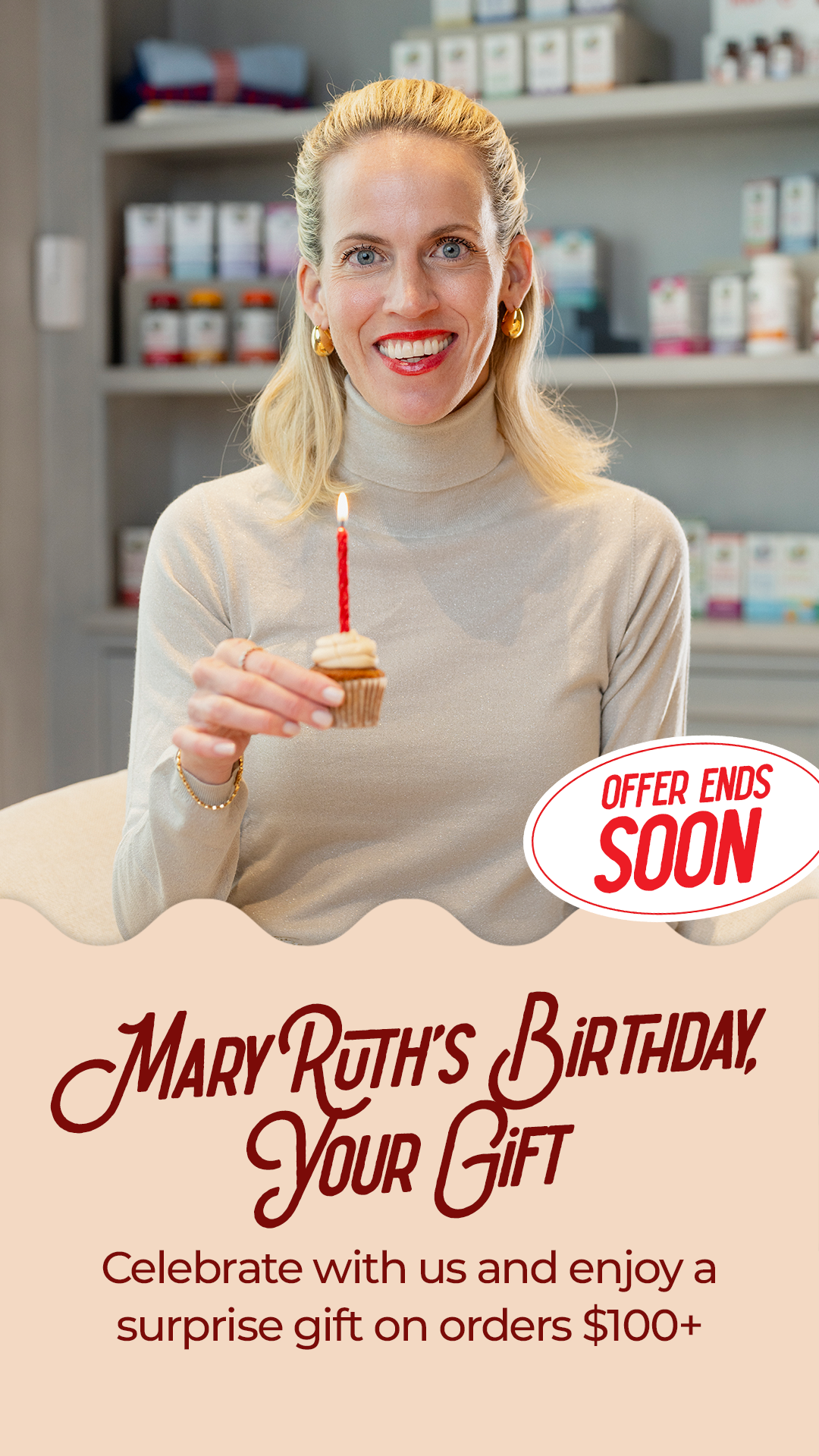 MaryRuth's Facebook ad