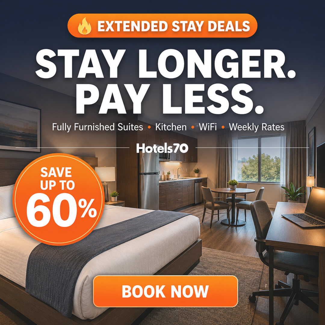 Hotels70 Facebook ad