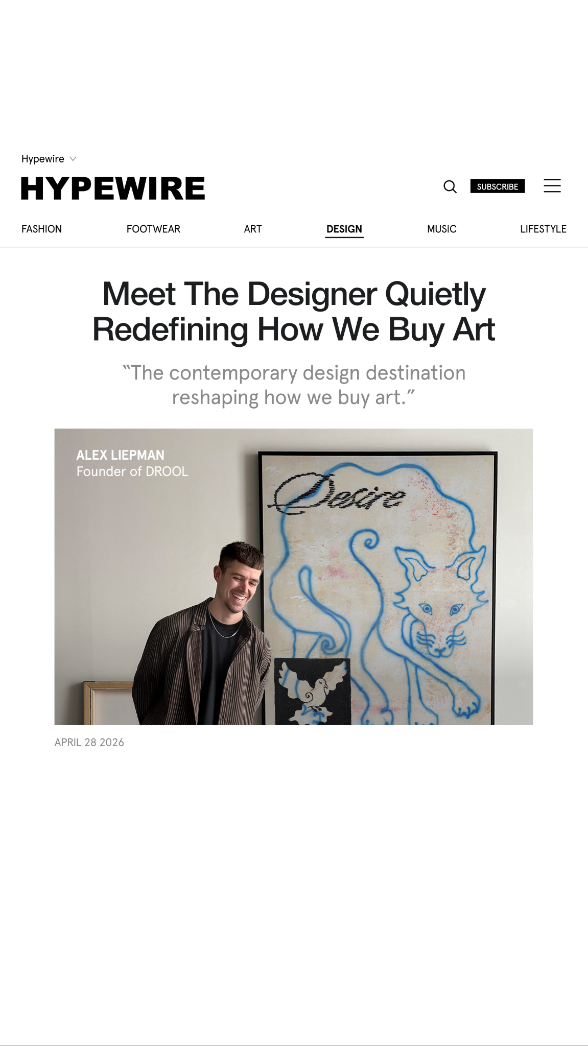 DROOL Facebook ad