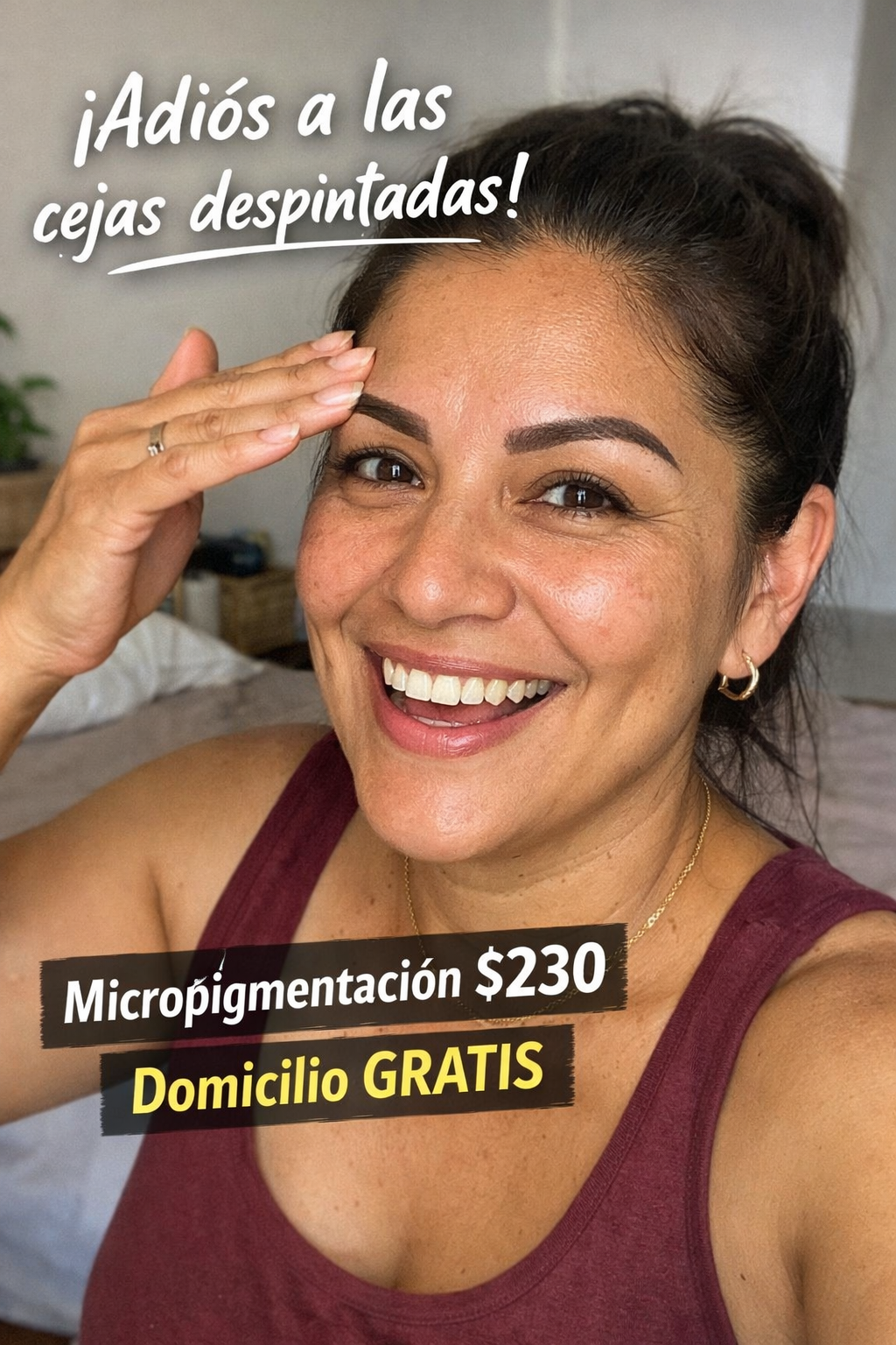 Cejas y Labios a Domicilio - NathBrows Facebook ad: Toca aquí y agenda tus cejas