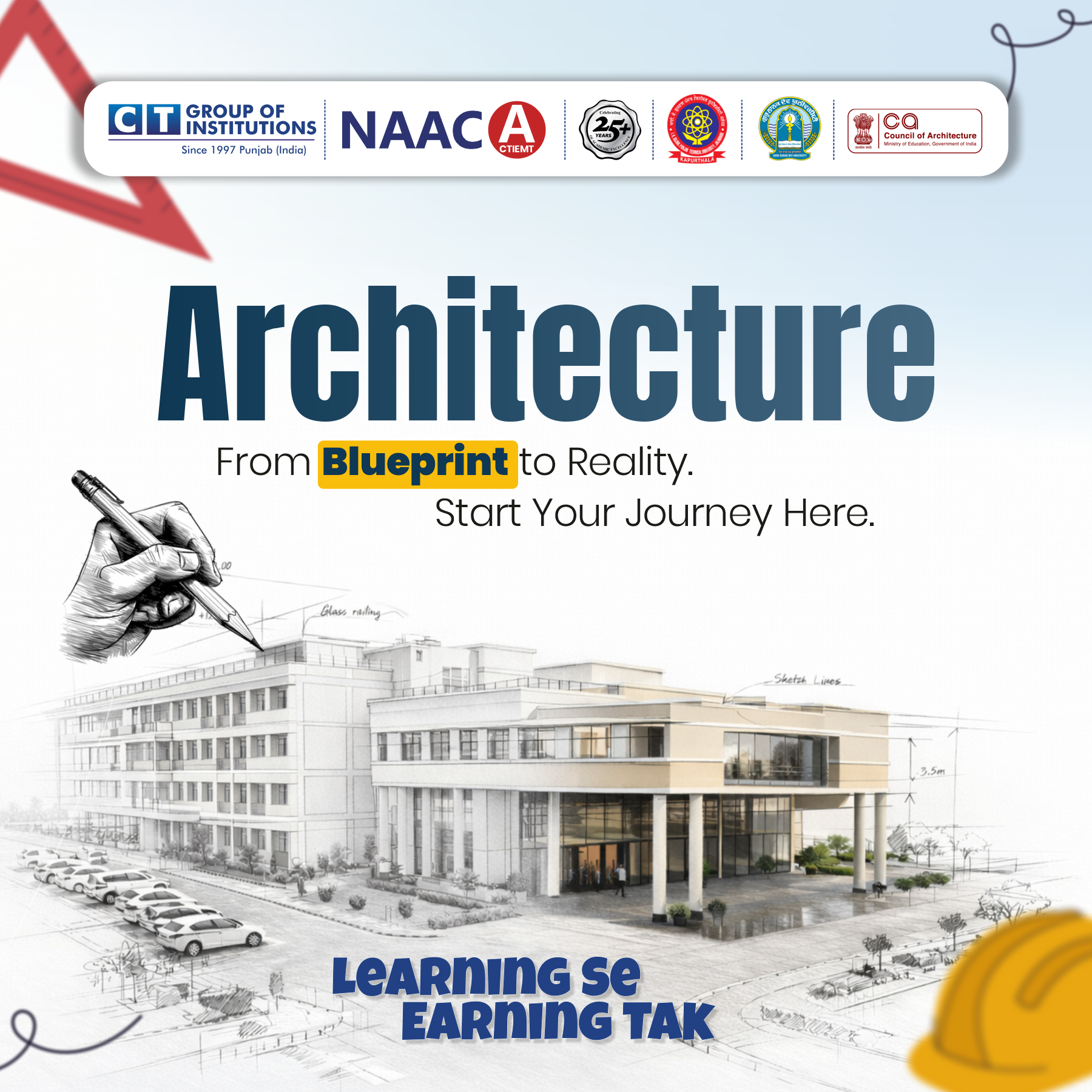CT Group Of Institutions Facebook ad: Build your career in Architecture & Design