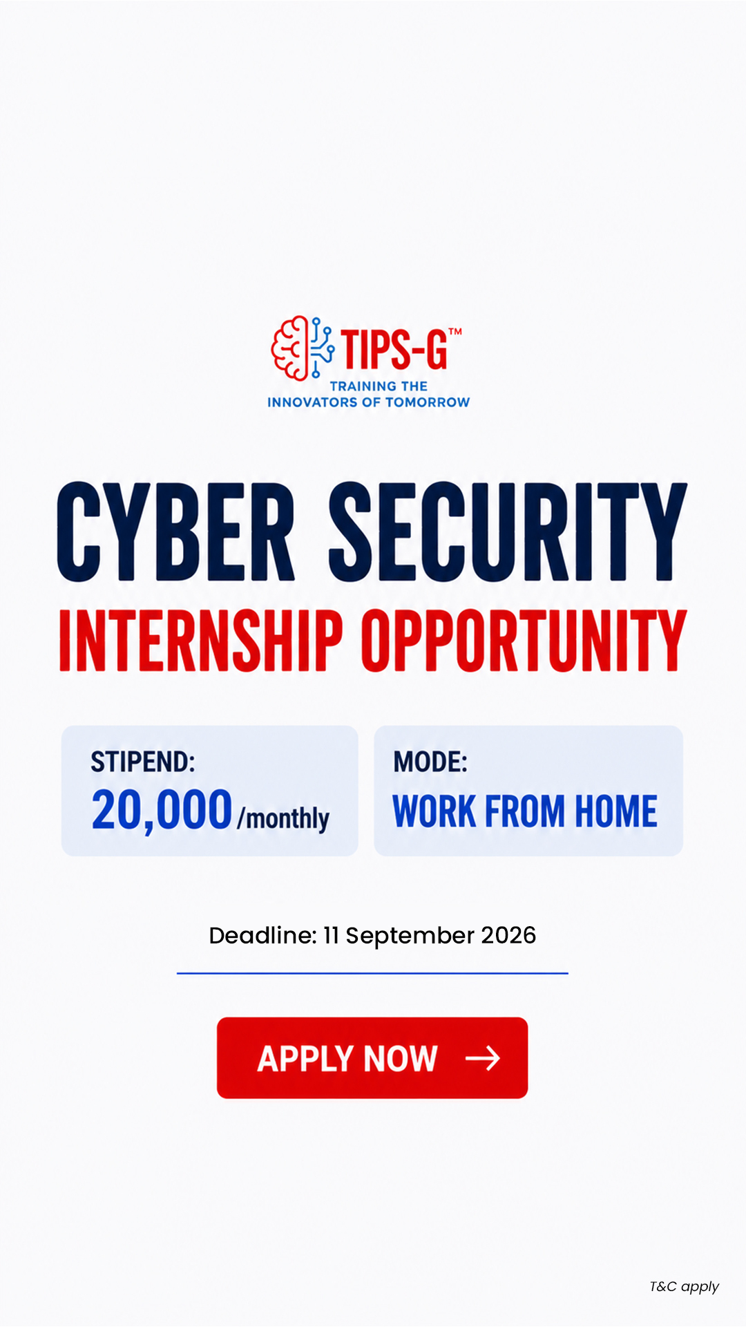 Internship Studio Facebook ad from Aug 14, 2026