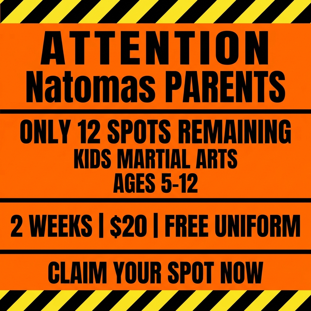Natomas Academy - Family Taekwondo Facebook ad: Family Martial Arts!